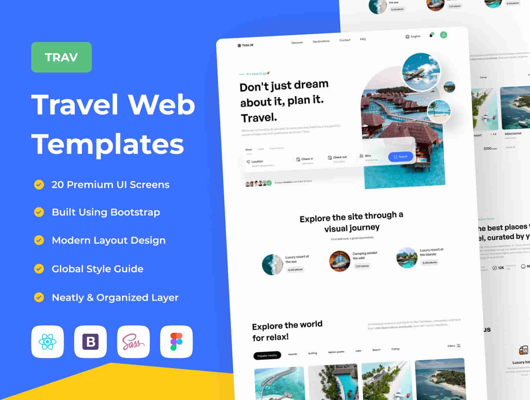 Trav Travel Web Templates Coded Templates UI Custom Trav Travel Web Templates Coded Templates UI Custom