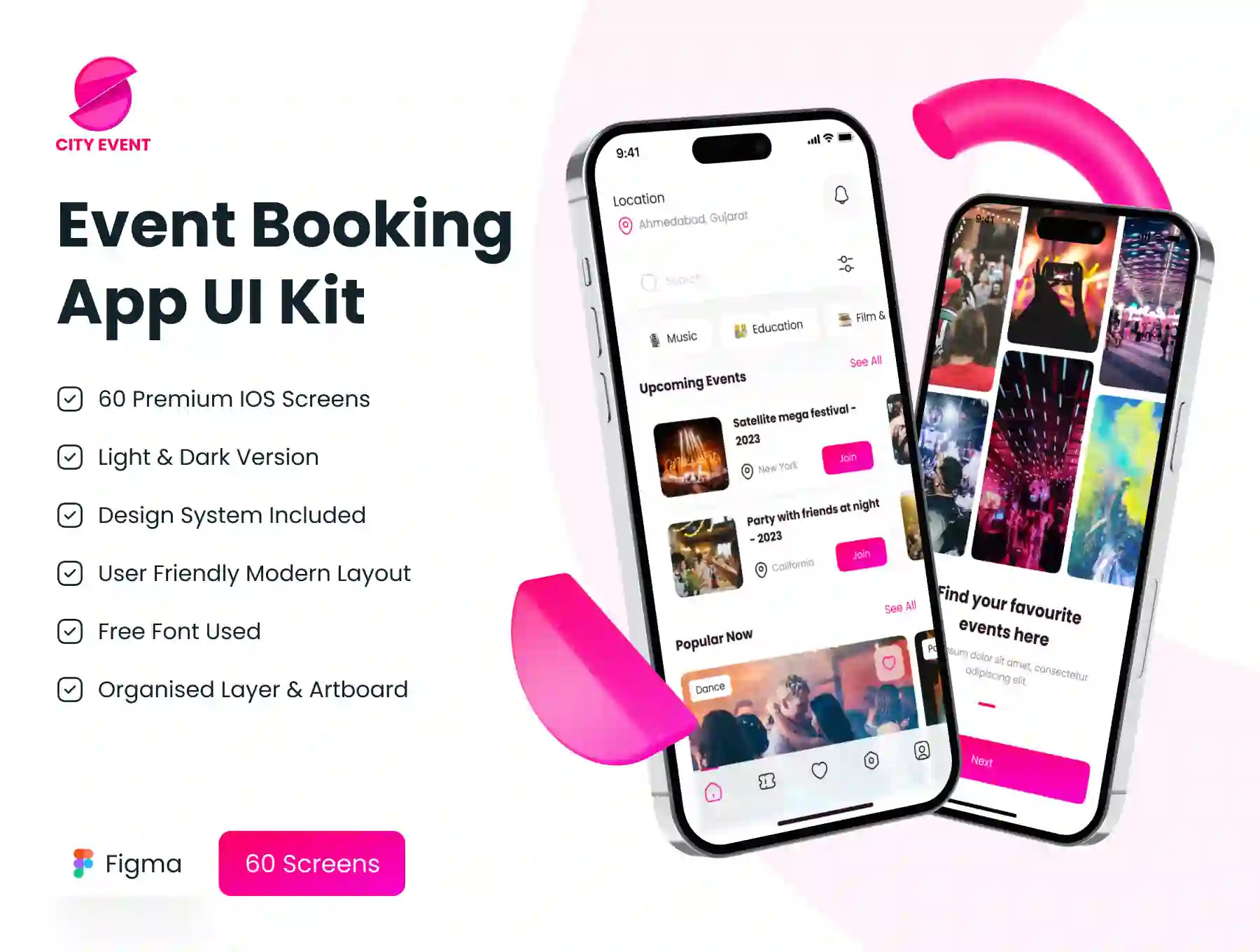 Event Booking App UI Kit UI Kits — UI Custom