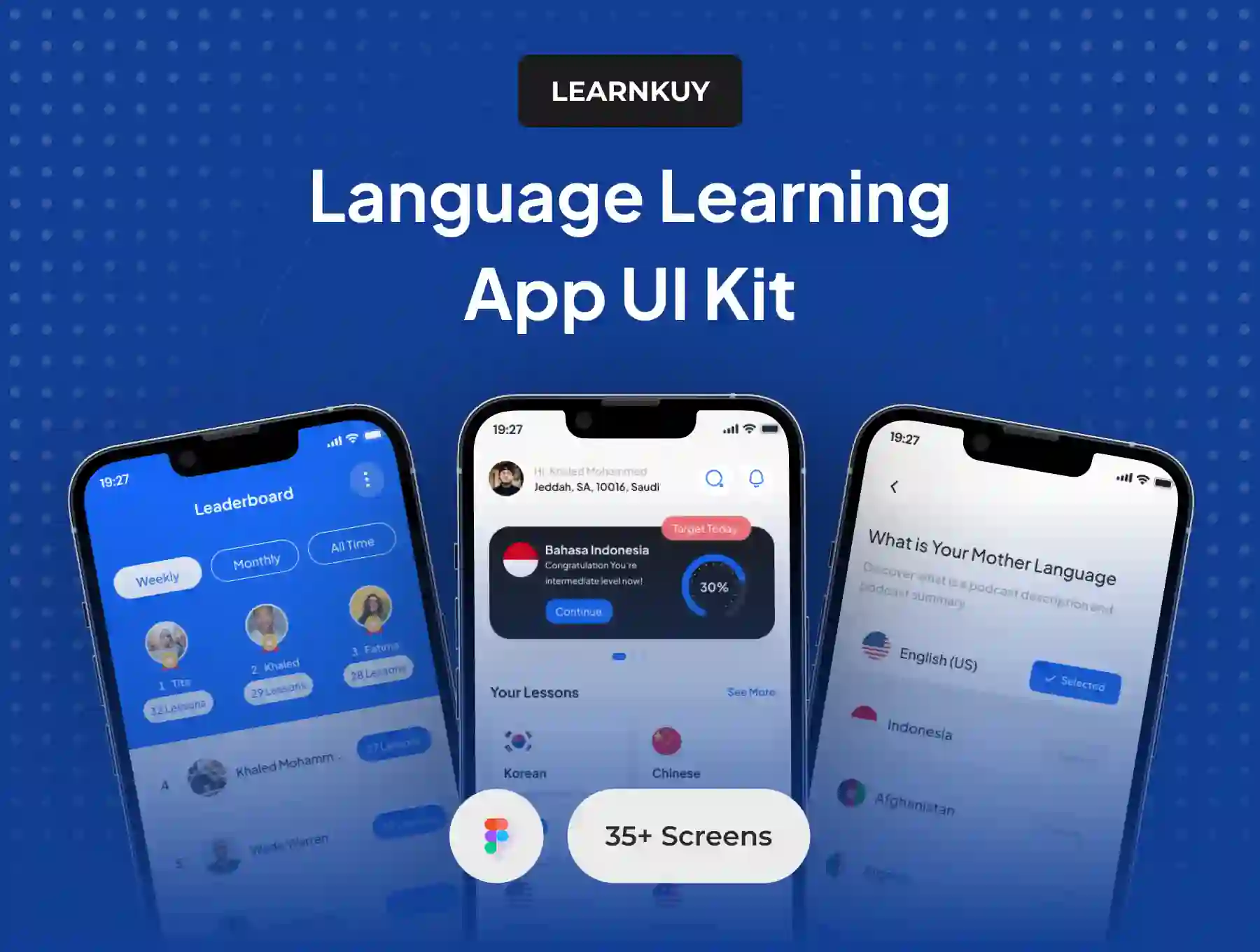 LearnKuy - Language Learning App UI Kit UI Kits — UI Custom