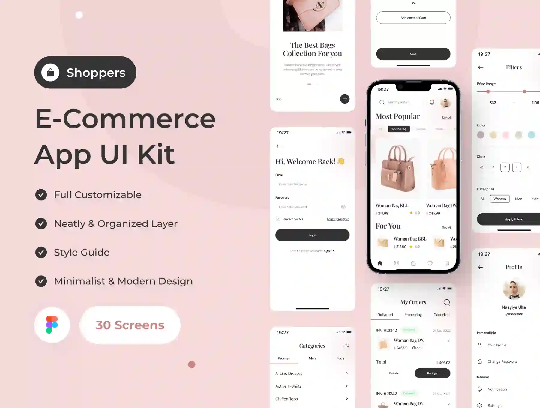 Shoppers - E-Commerce App UI Kit UI Kits — UI Custom