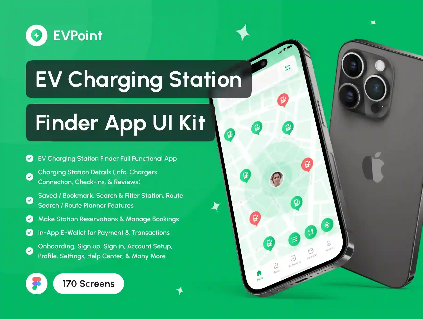 Charging Station Finder App UI Kit