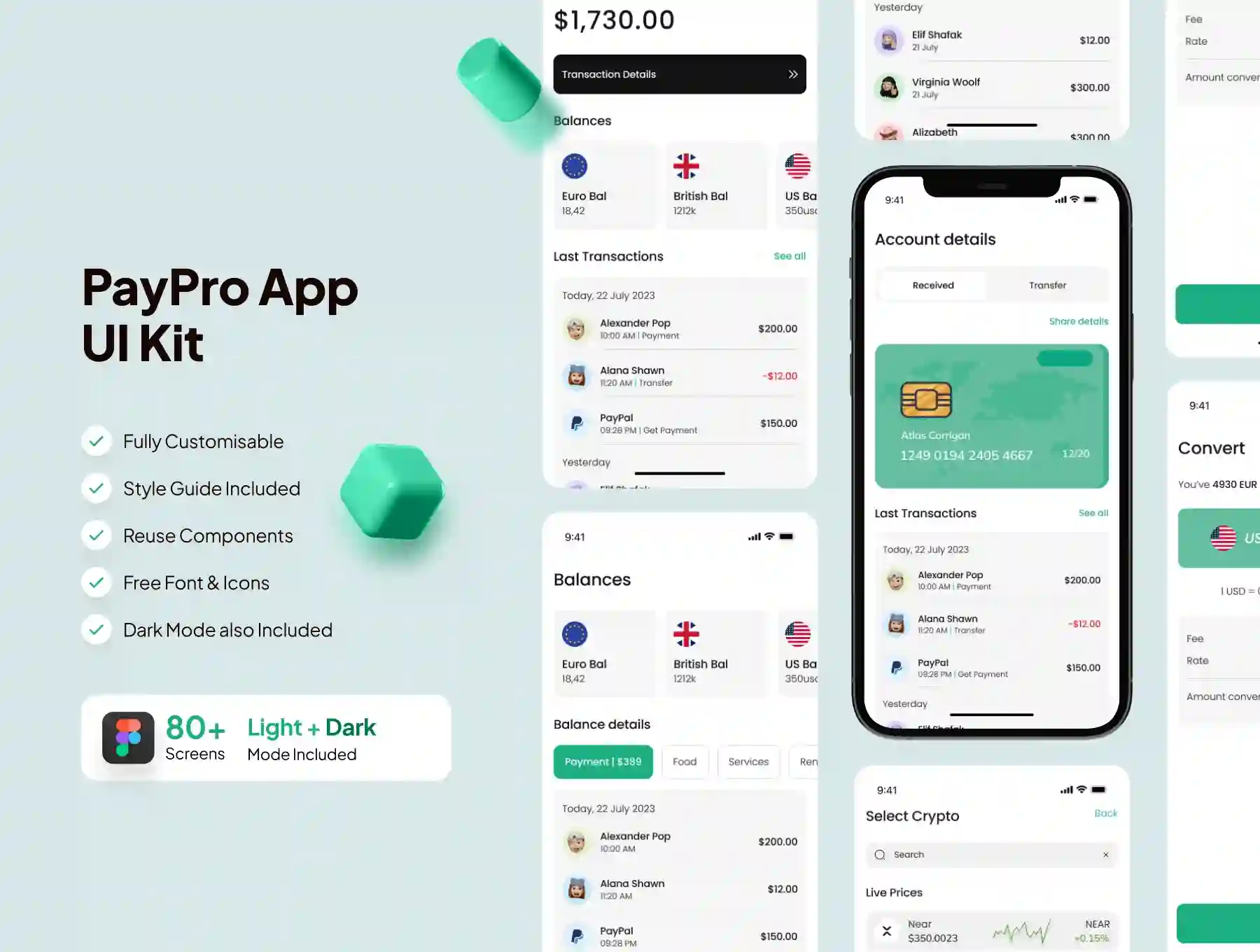 Paypro - Finance App UI Kit