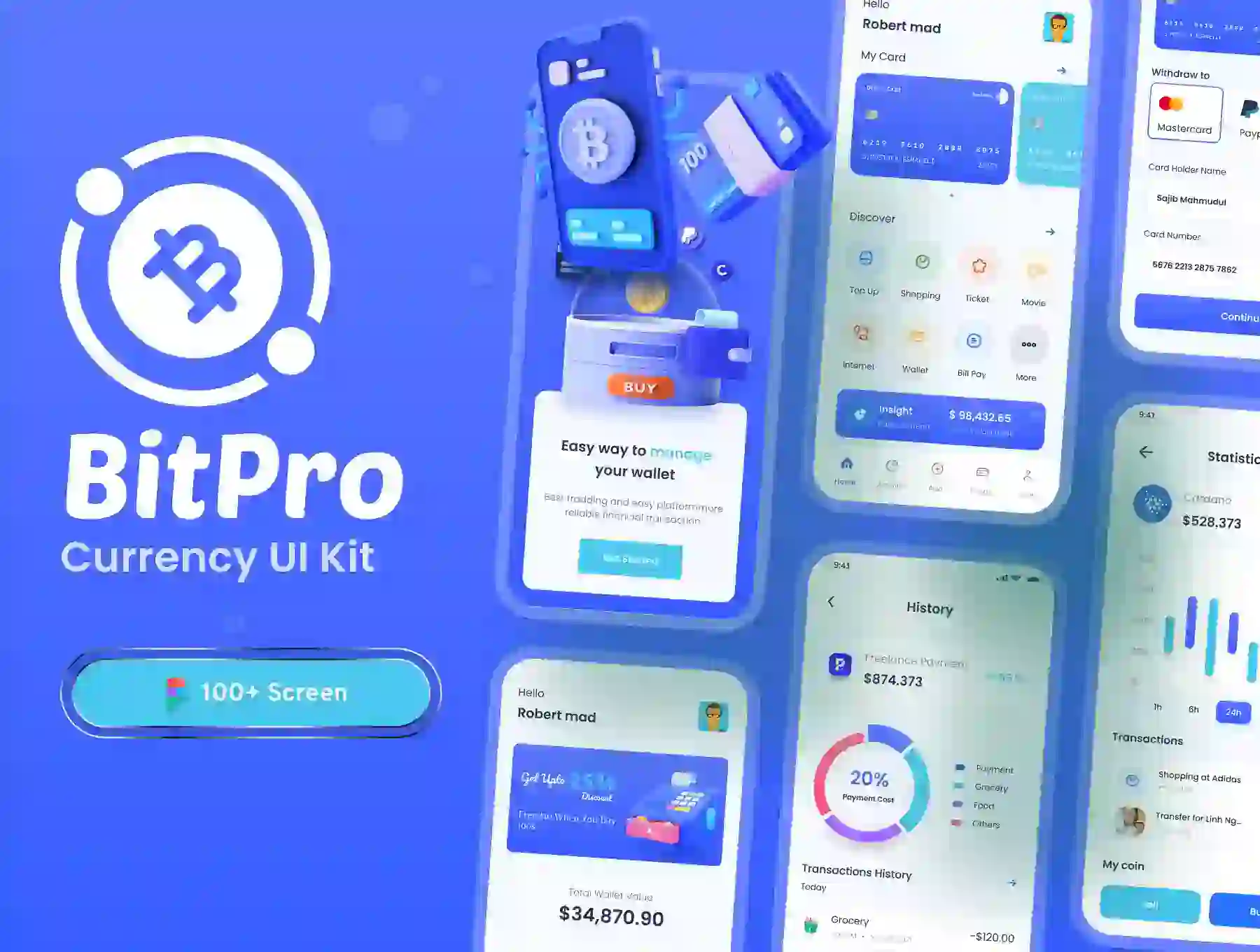 BitPro Finance banking Currency UI Kit