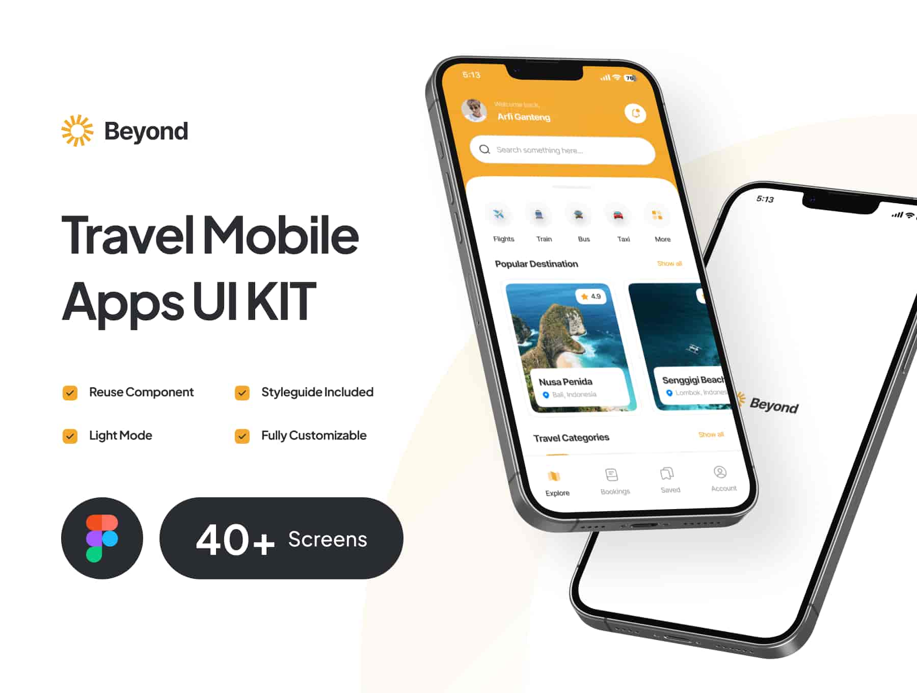 Beyond - Travel Mobile App UI Kit