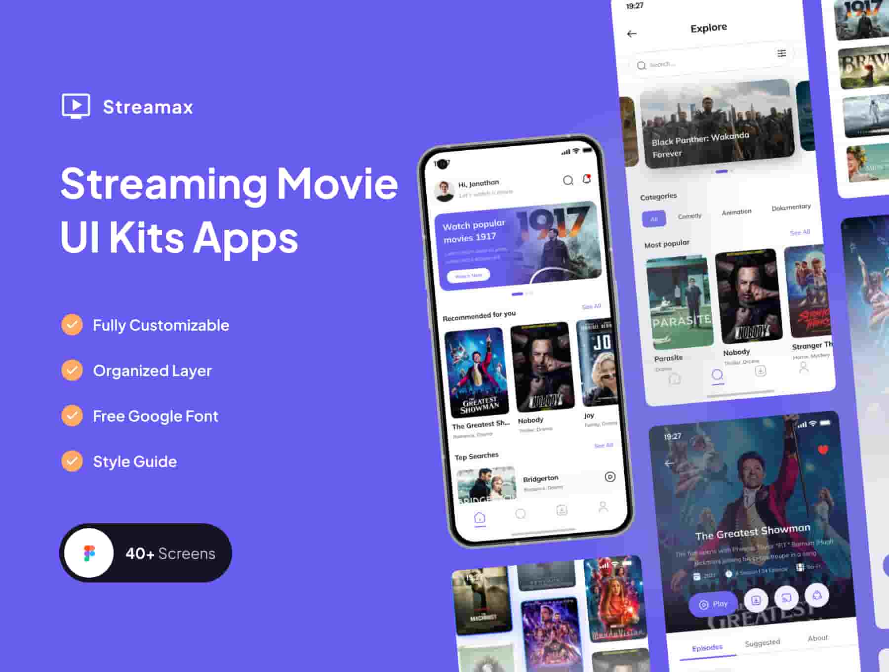 Streamax - Streaming Movie UI Kits Apps