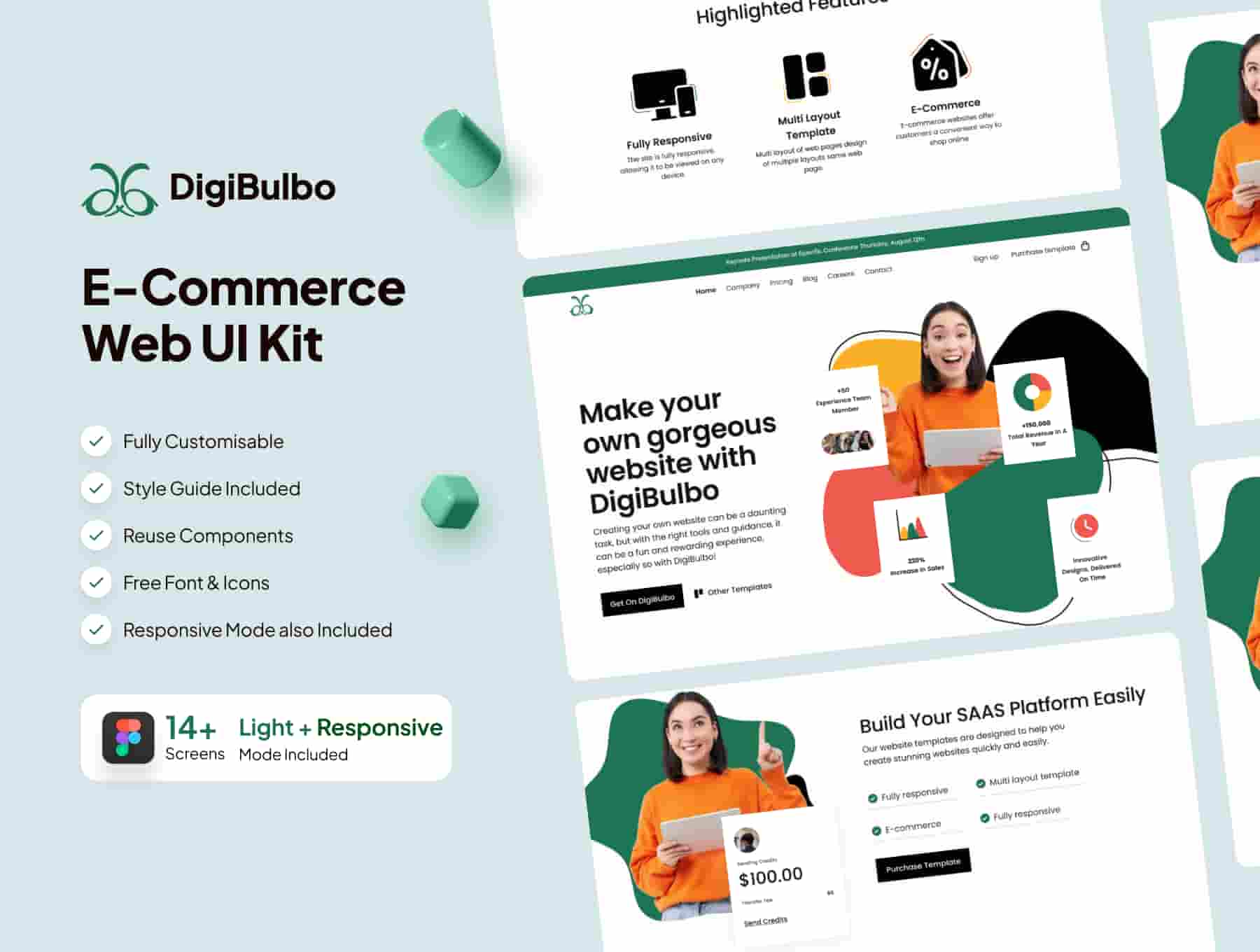 E-commerce Web Responsive UI Kit