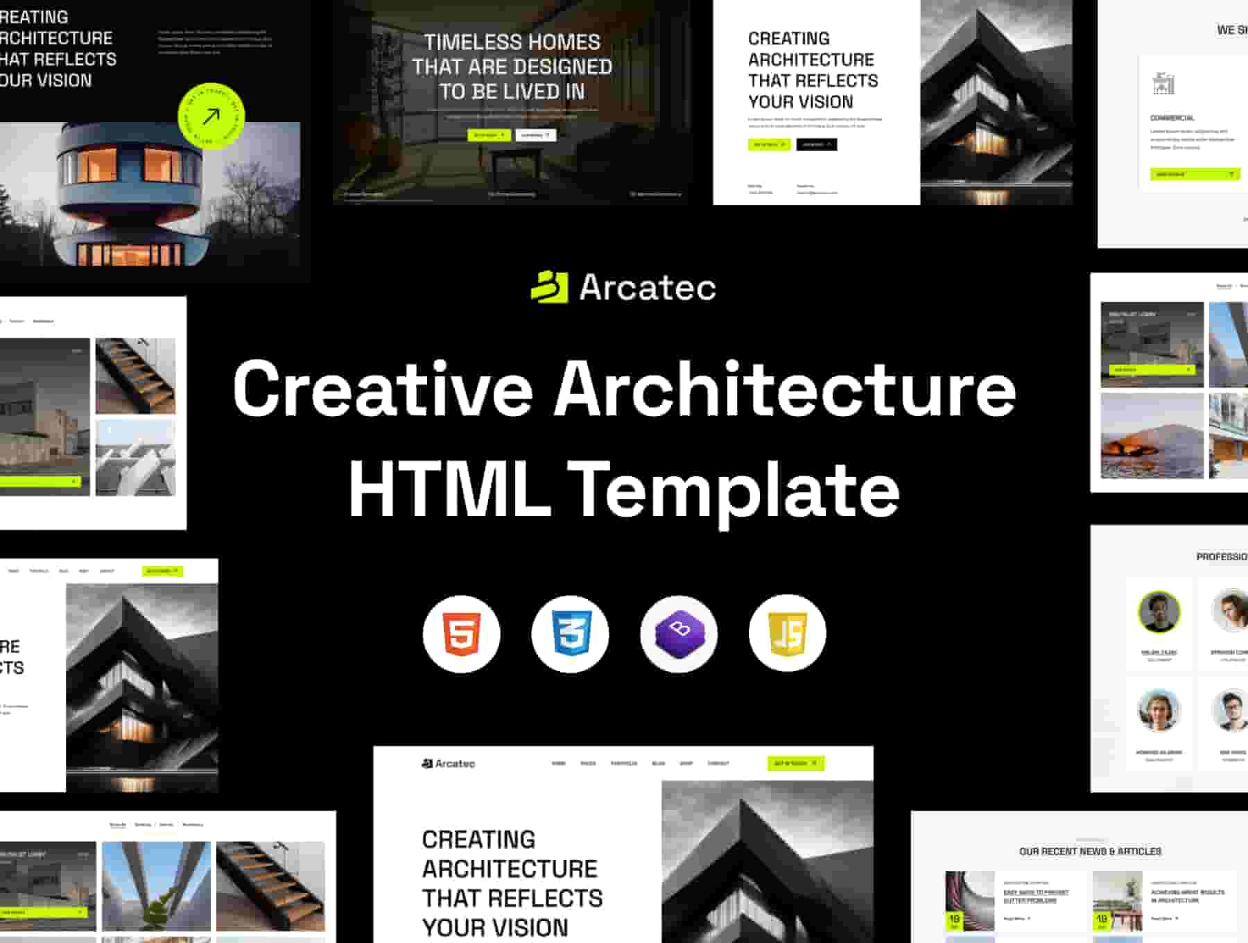 Arcatec - Architecture and Interior Html Template