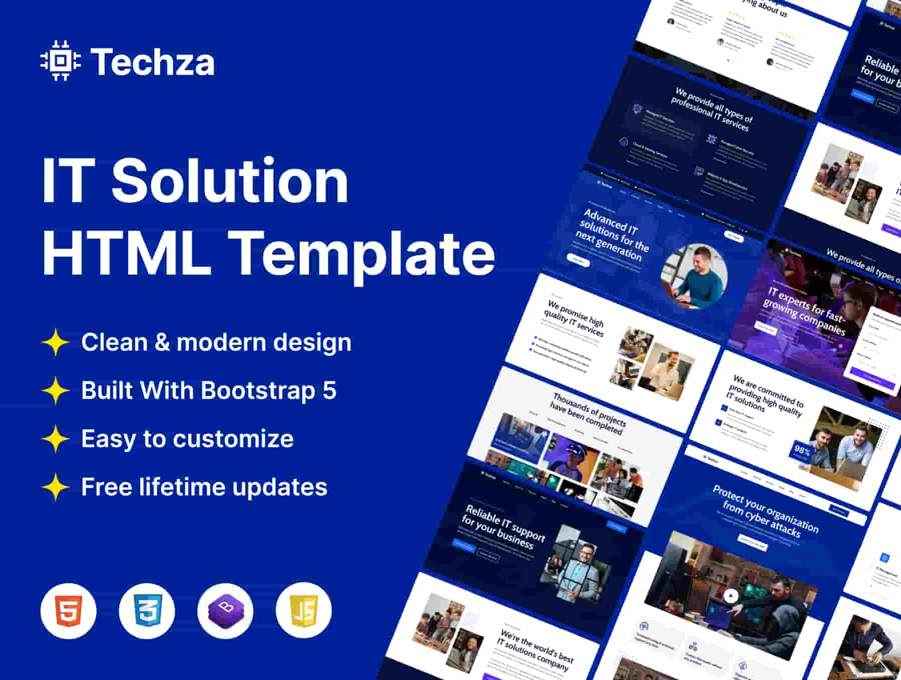 Techza - IT Solutions & Services HTML Templates