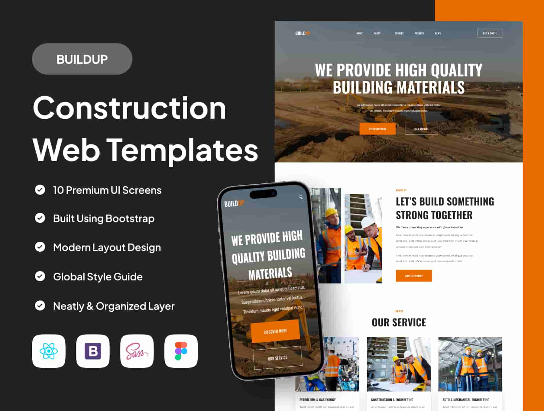 BUILDUP - Construction Web Templates