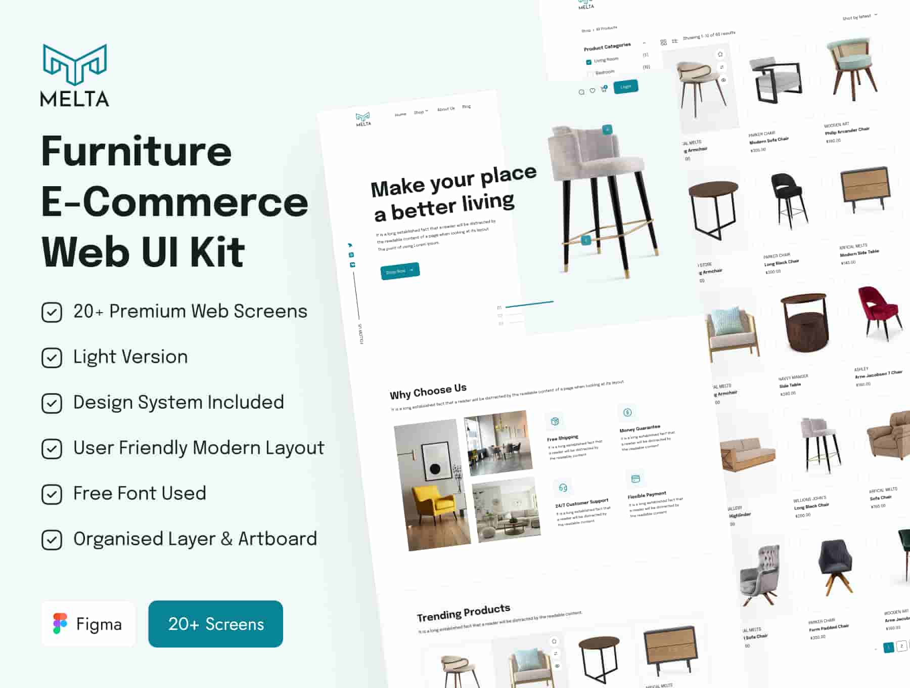 Furniture Ecommerce Web UI Kit