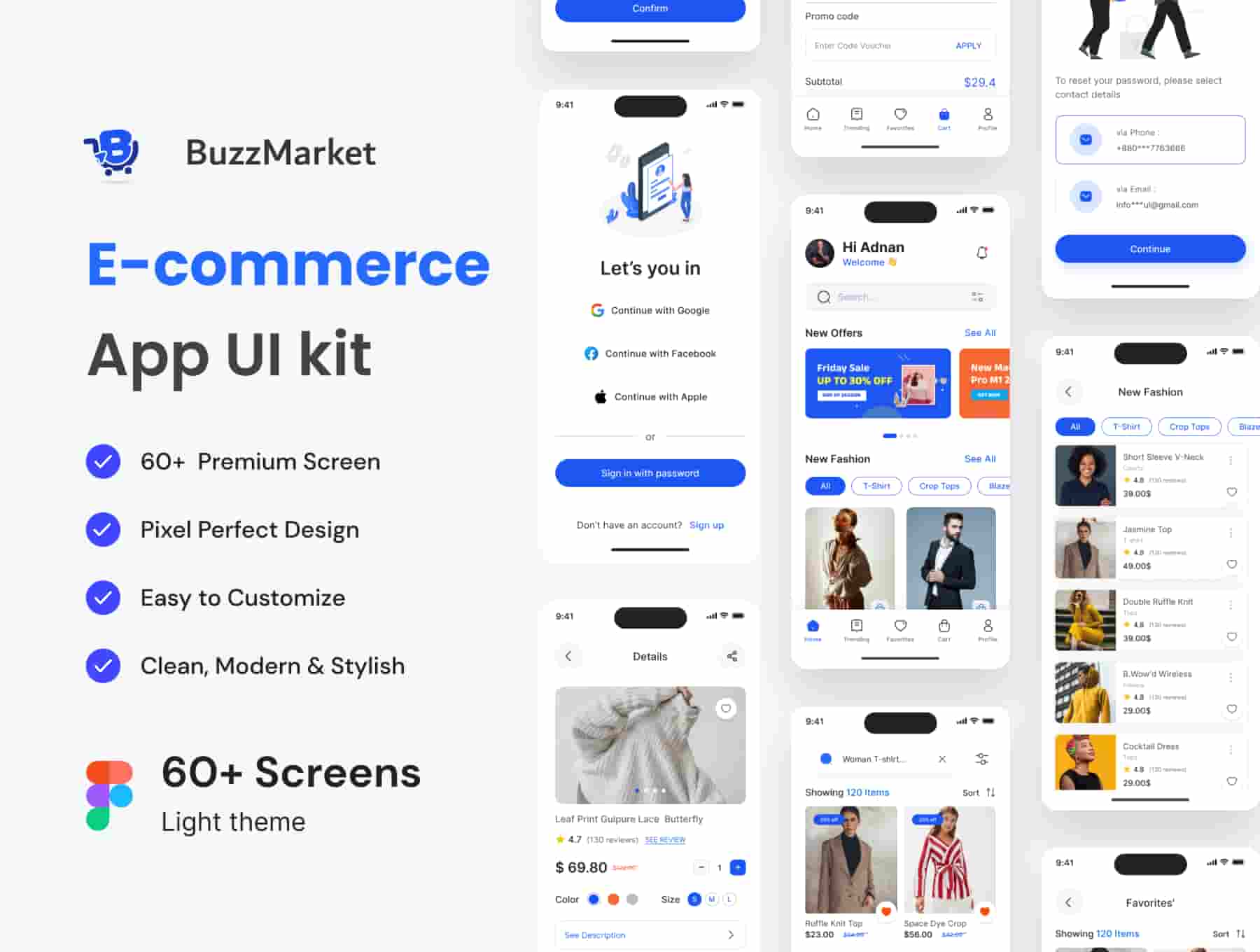 E-commerce Mobile App UI Kit