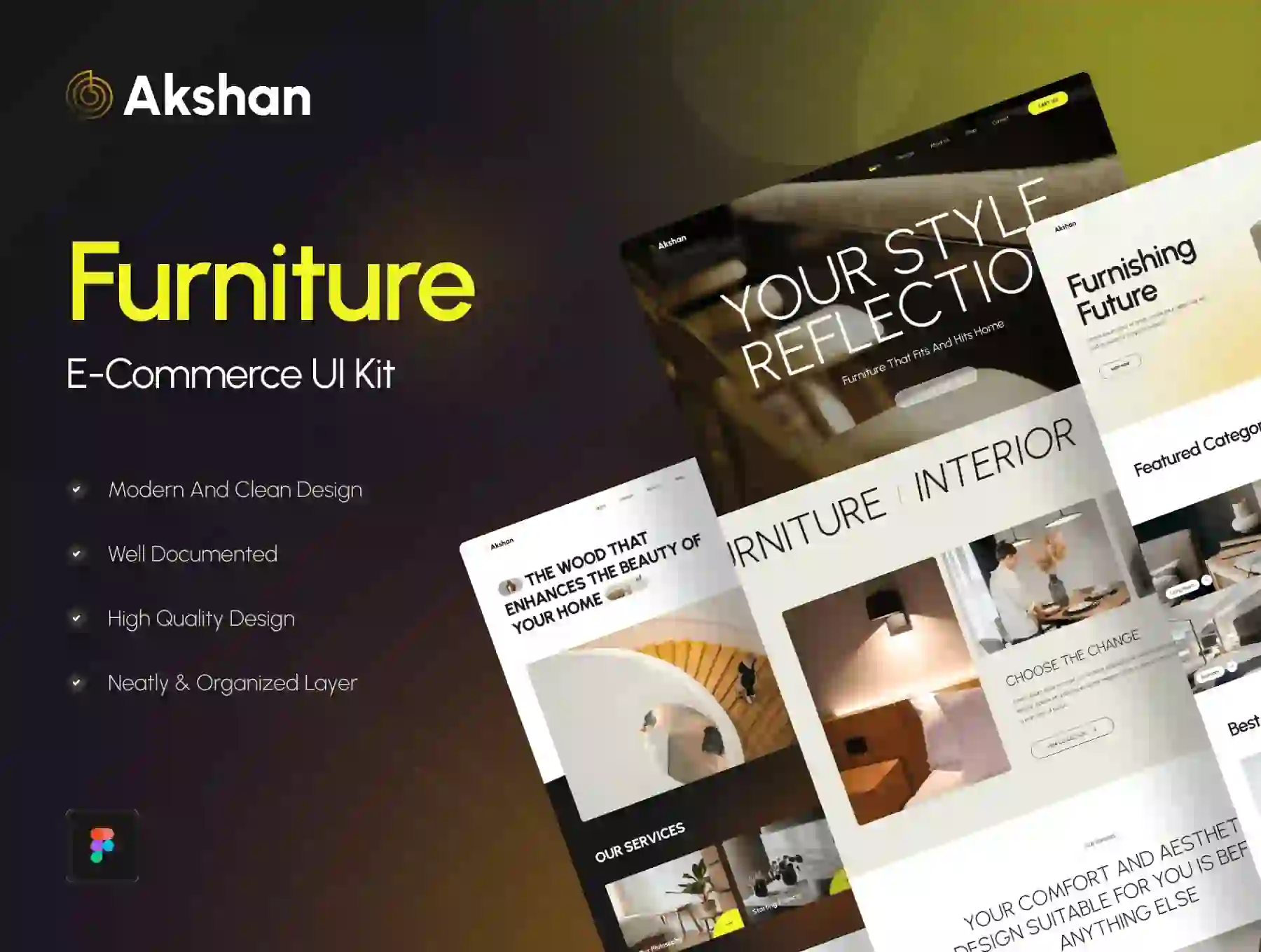 Akshan - Furniture E-Commerce UI Kit