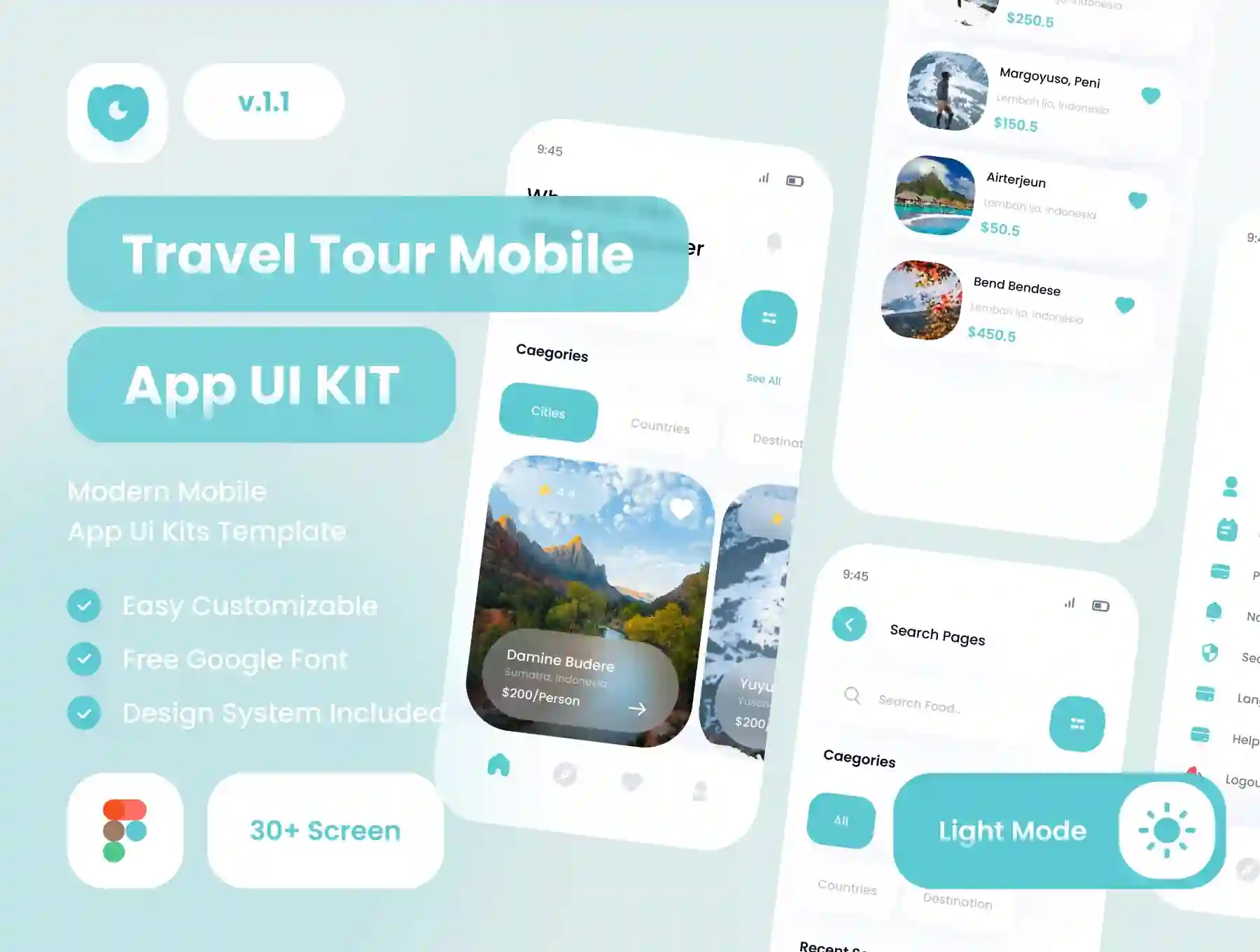 Arjuno Travel Tour App UI Kit