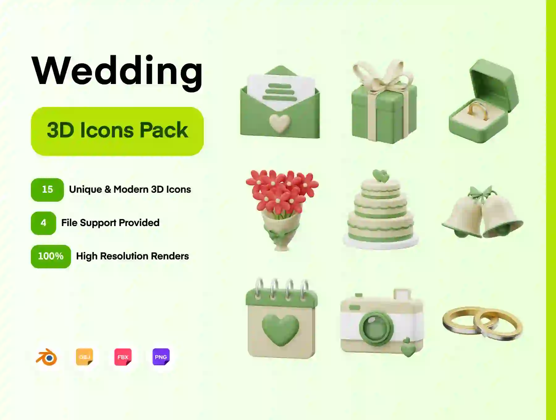 Wedding 3D Icon