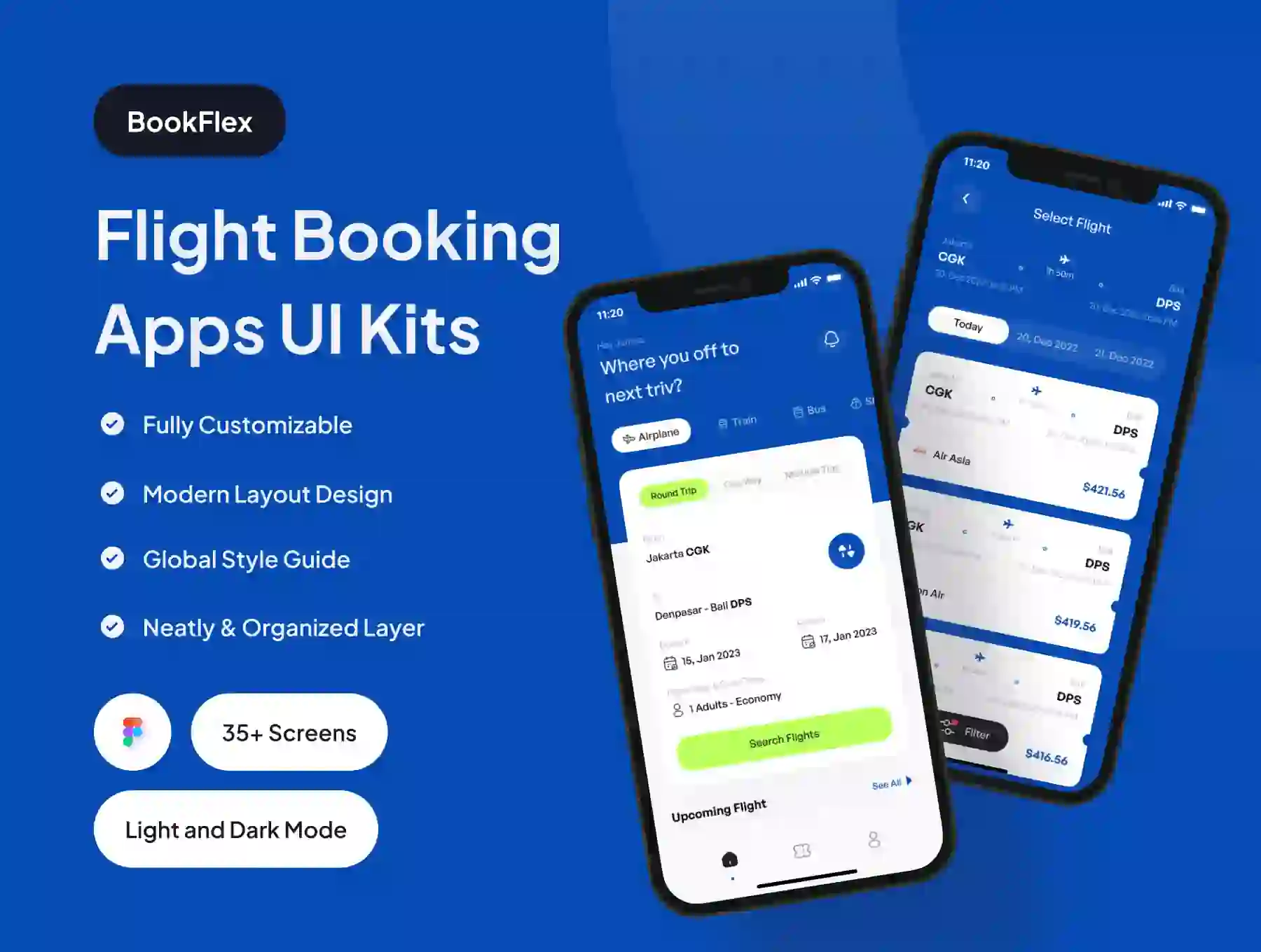 BookFlex - Flight Booking Apps UI Kit