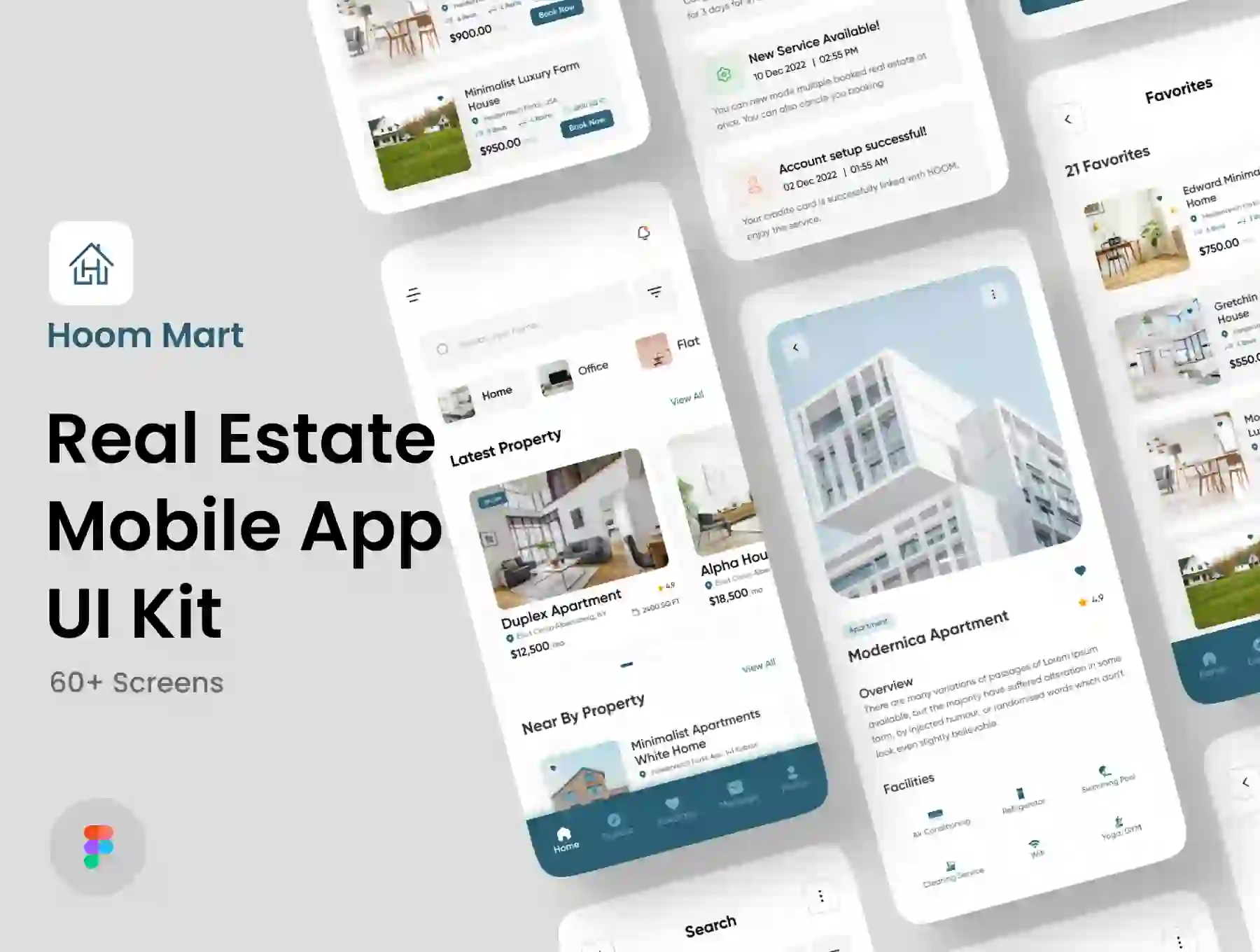 Hoom Mart - Real Estate App UI Kit