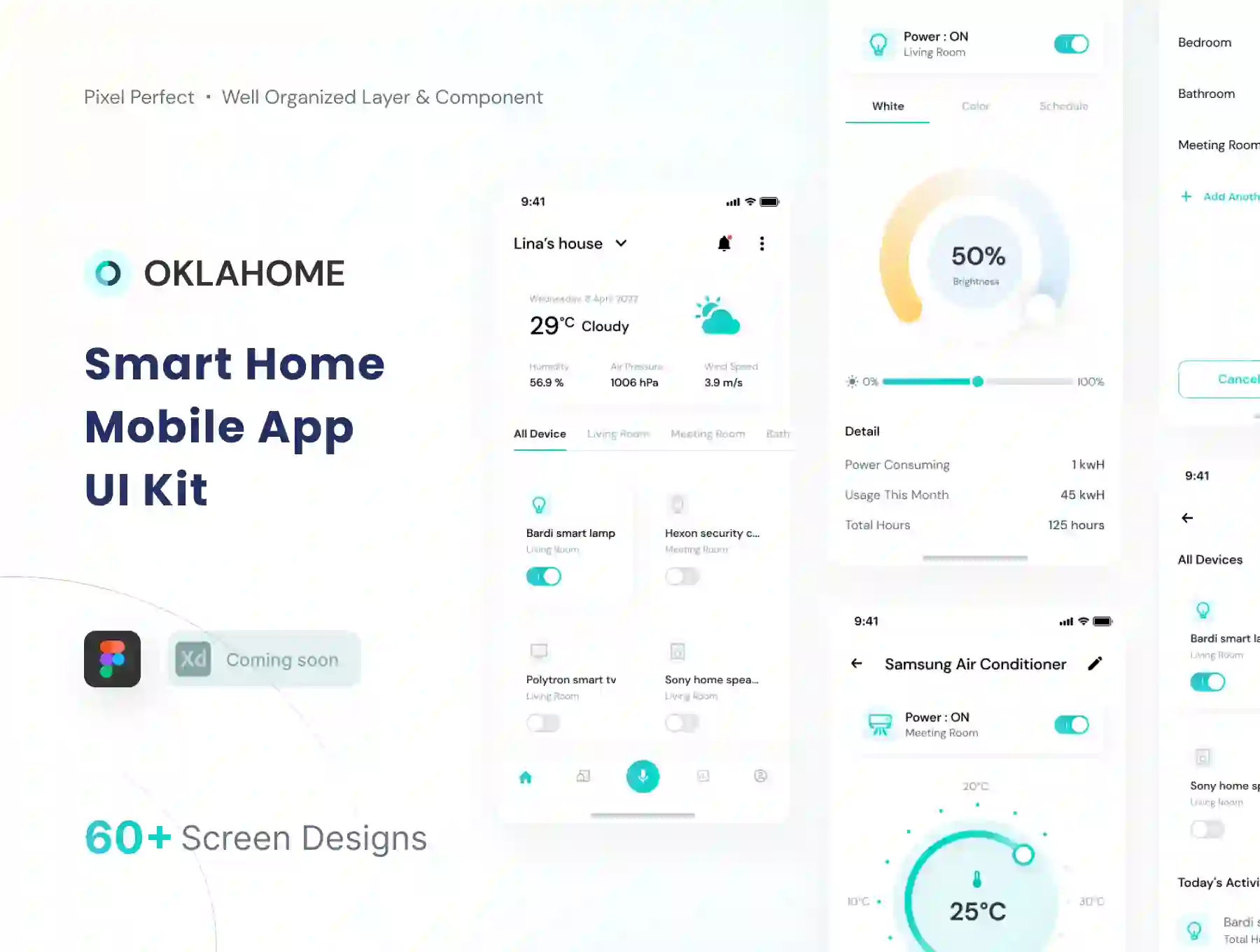 Oklahome - Smarthome Mobile App UI Kit