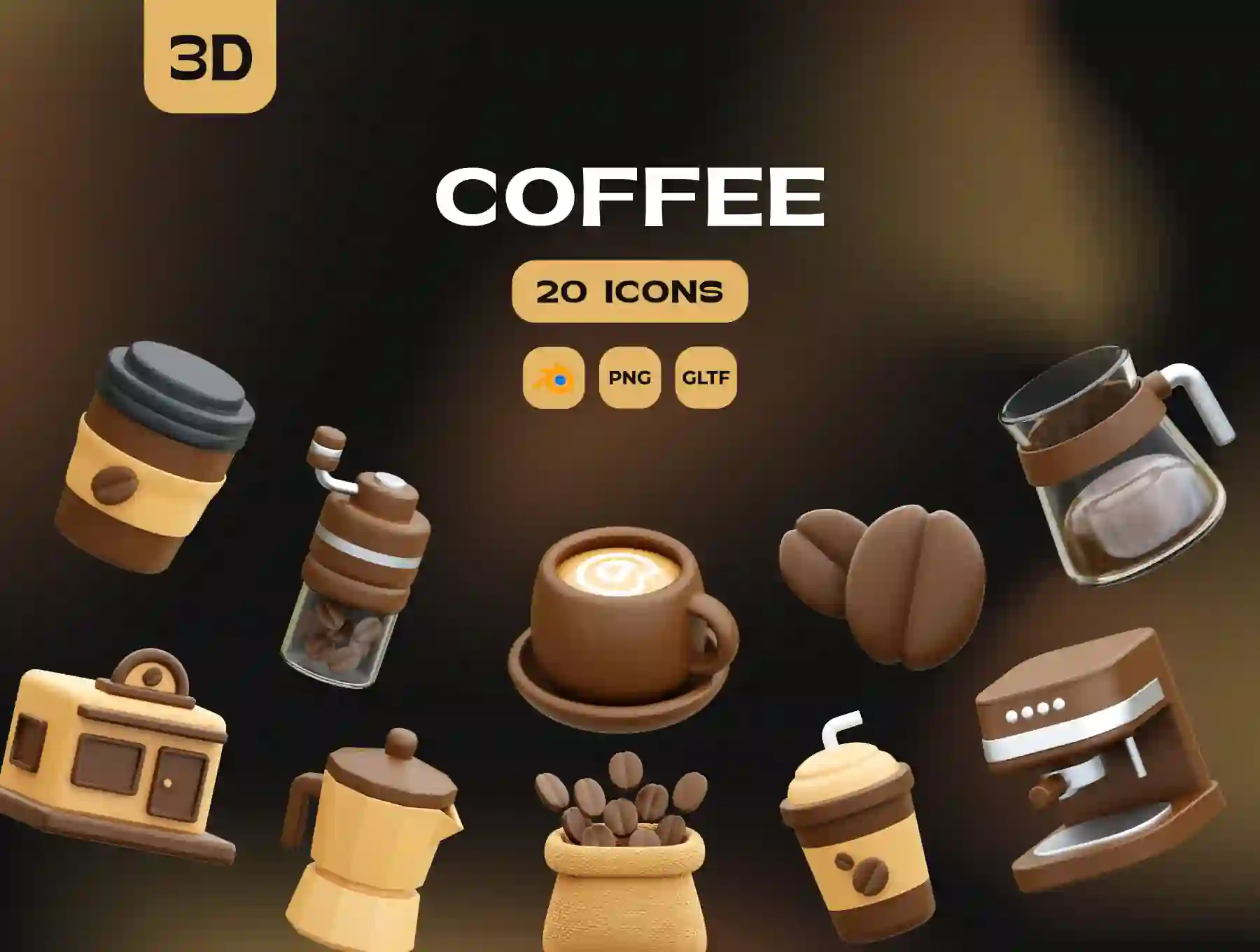 Coffee 3D Icons
