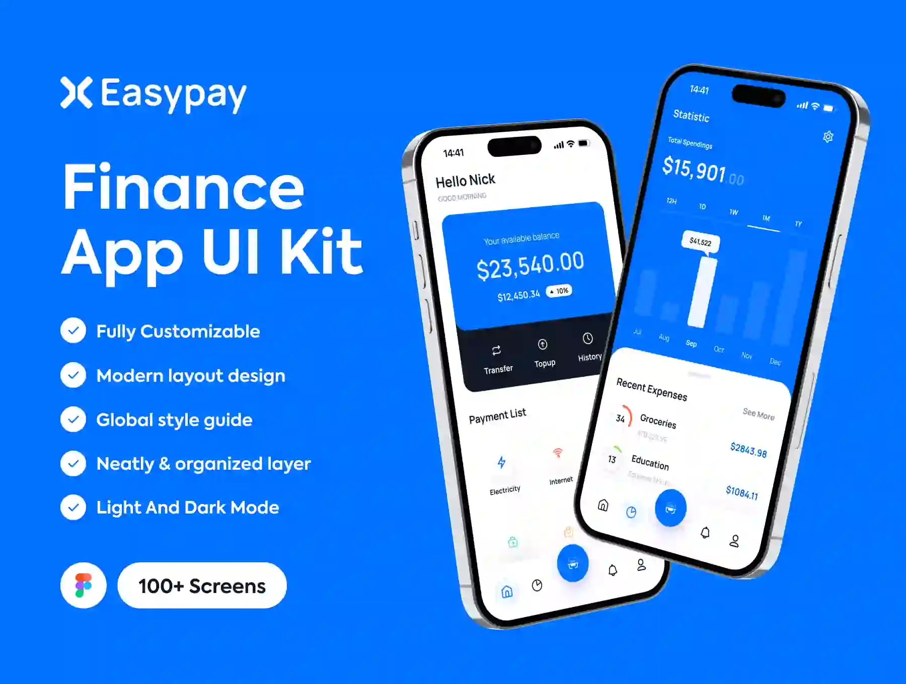 Easypay - Finance App UI Kits