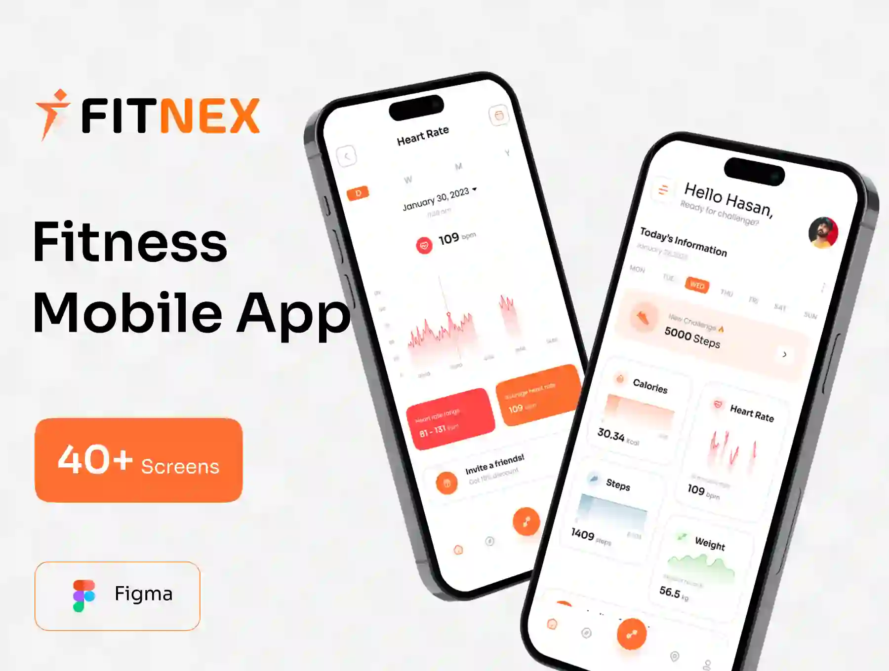 Fitnex - Fitness Mobile App UI Kit