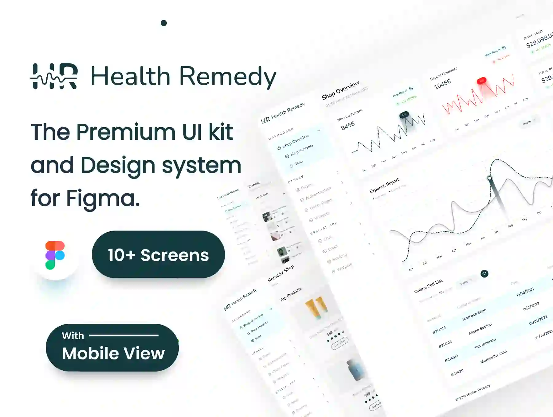Health Remedy - Medical shop and analytics dashboard