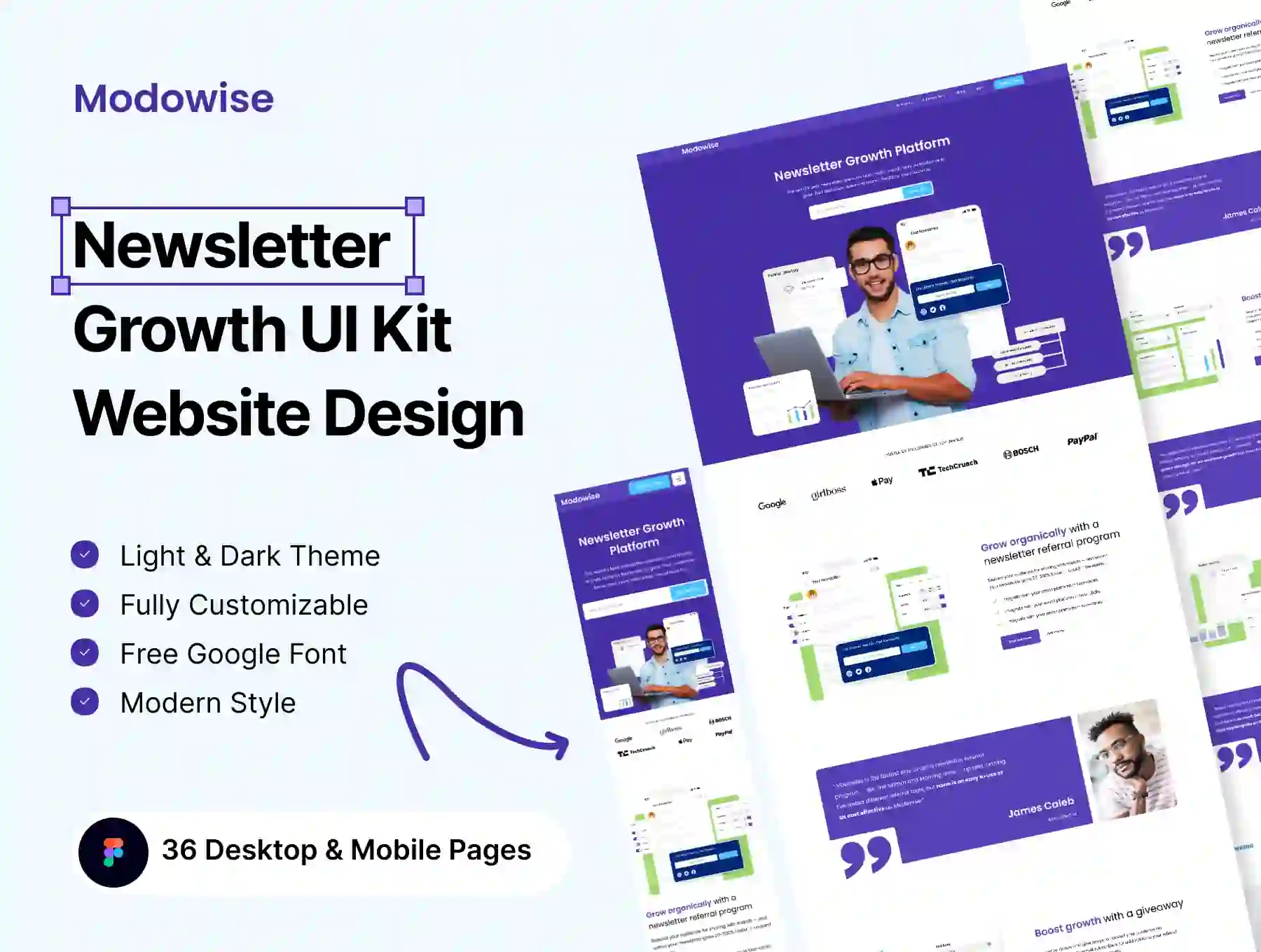 Newsletter Growth Agency UI Kit