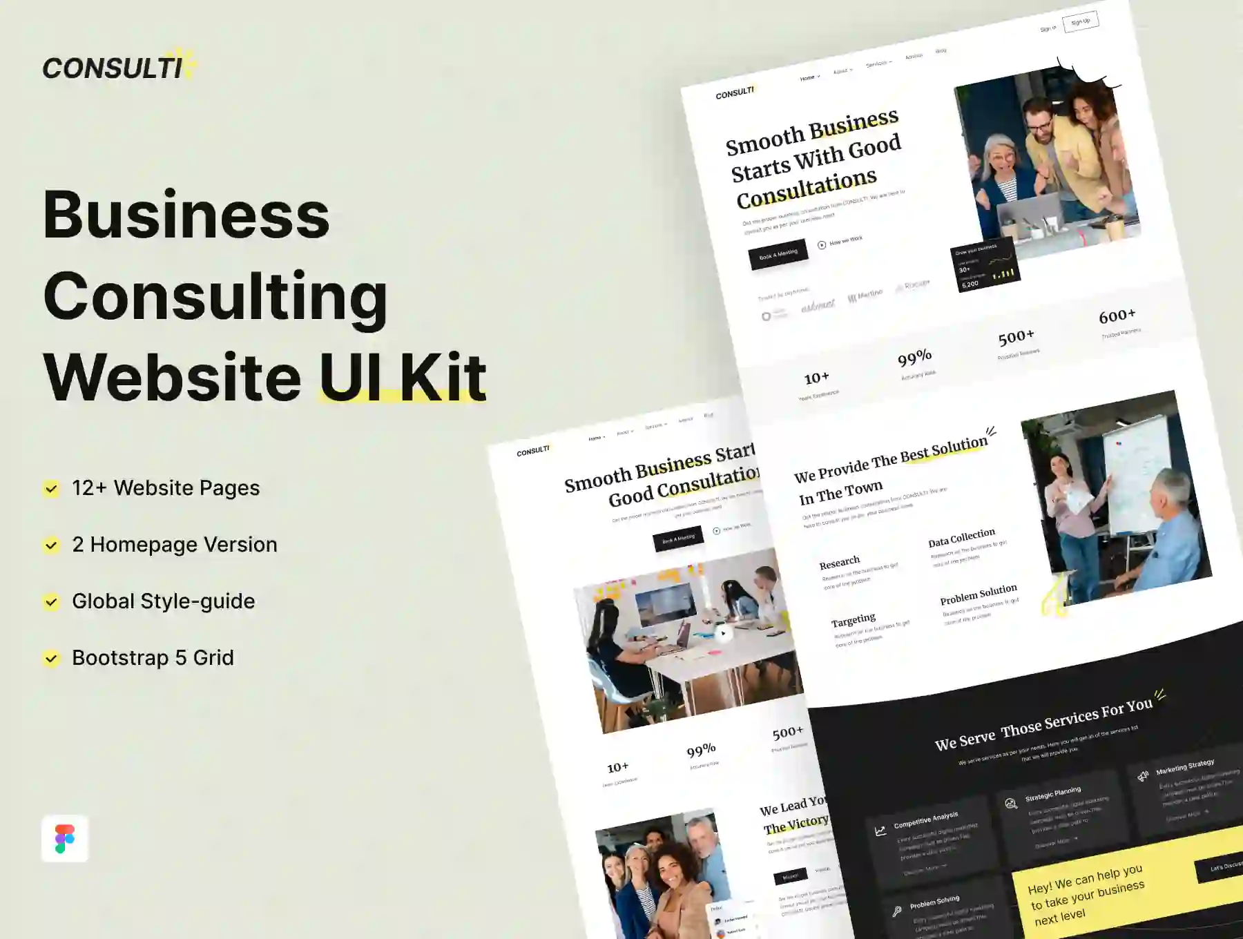 Consulti - Business Consulting Website UI Kit