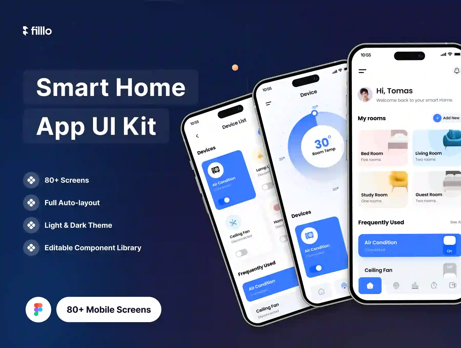 Filllo Smart Home App UI Kit
