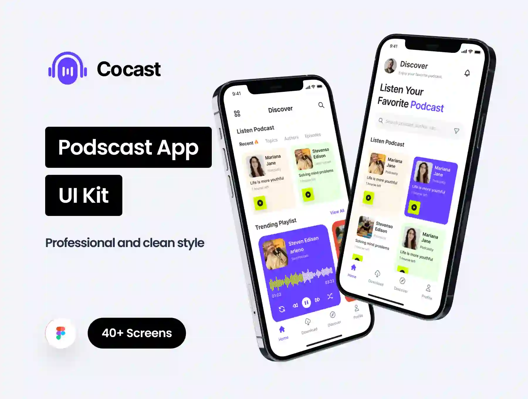 Corecast - Podcast App UI Kit