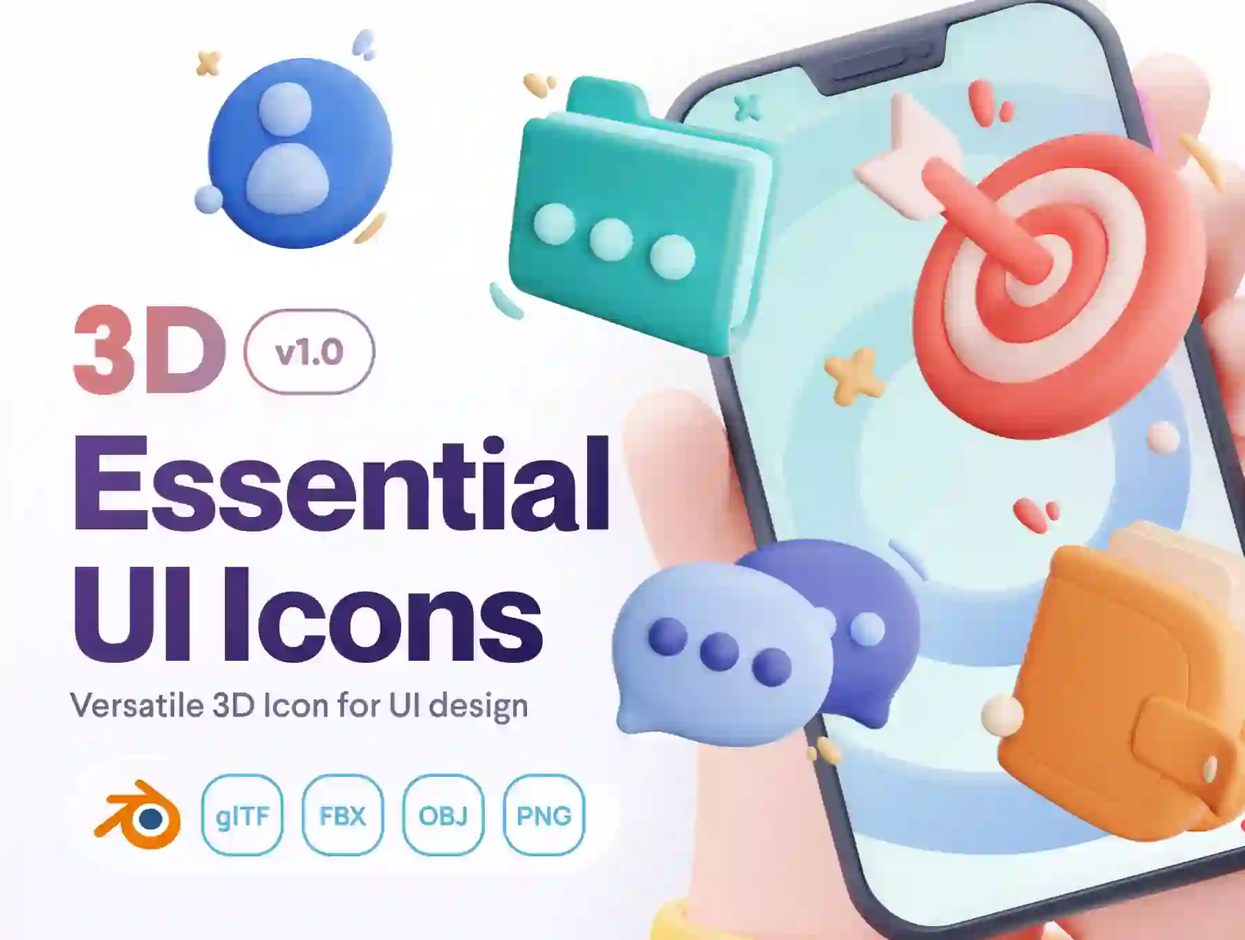 UIcons - General UI 3D Icon Set
