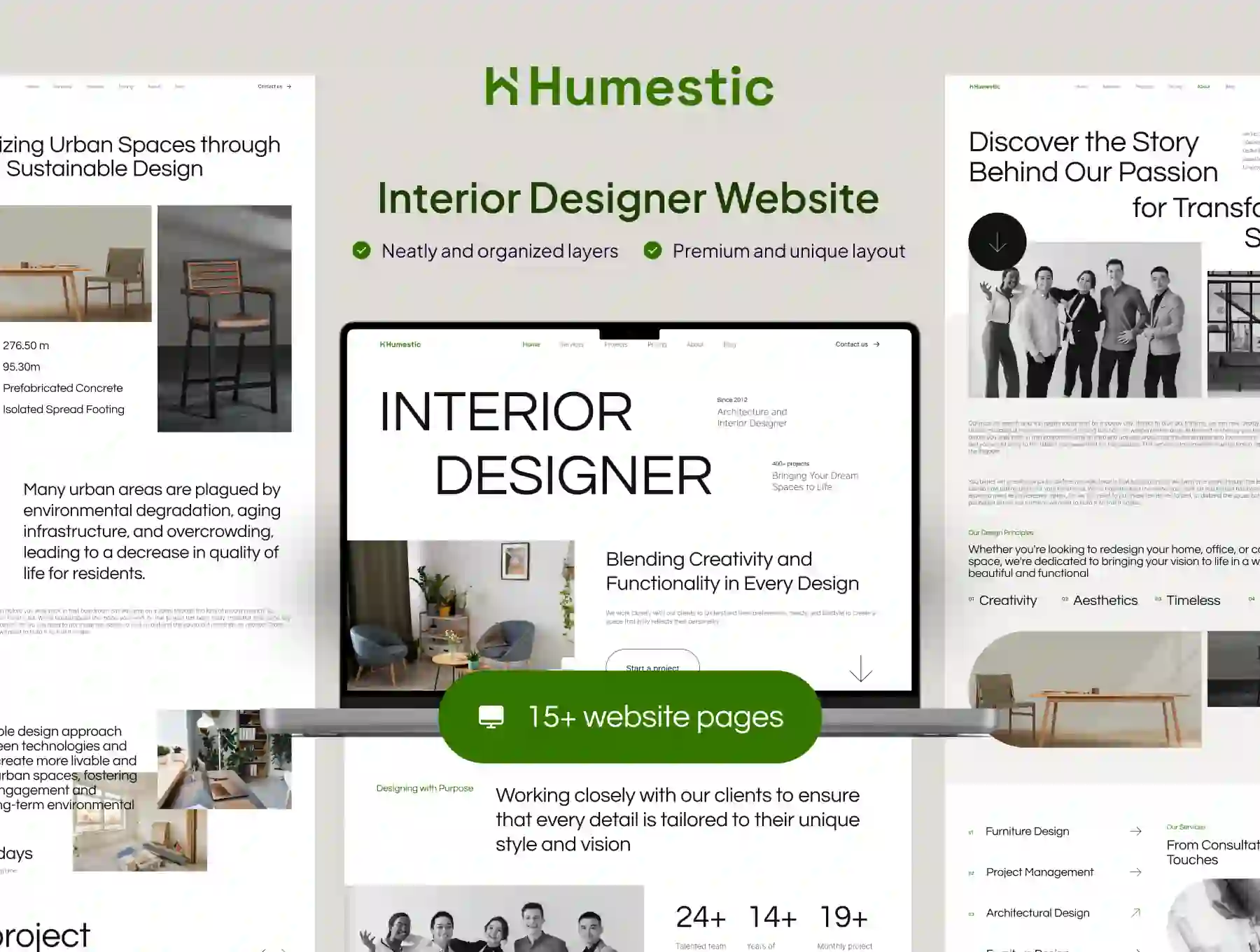 Humestic - Interior Designer Website