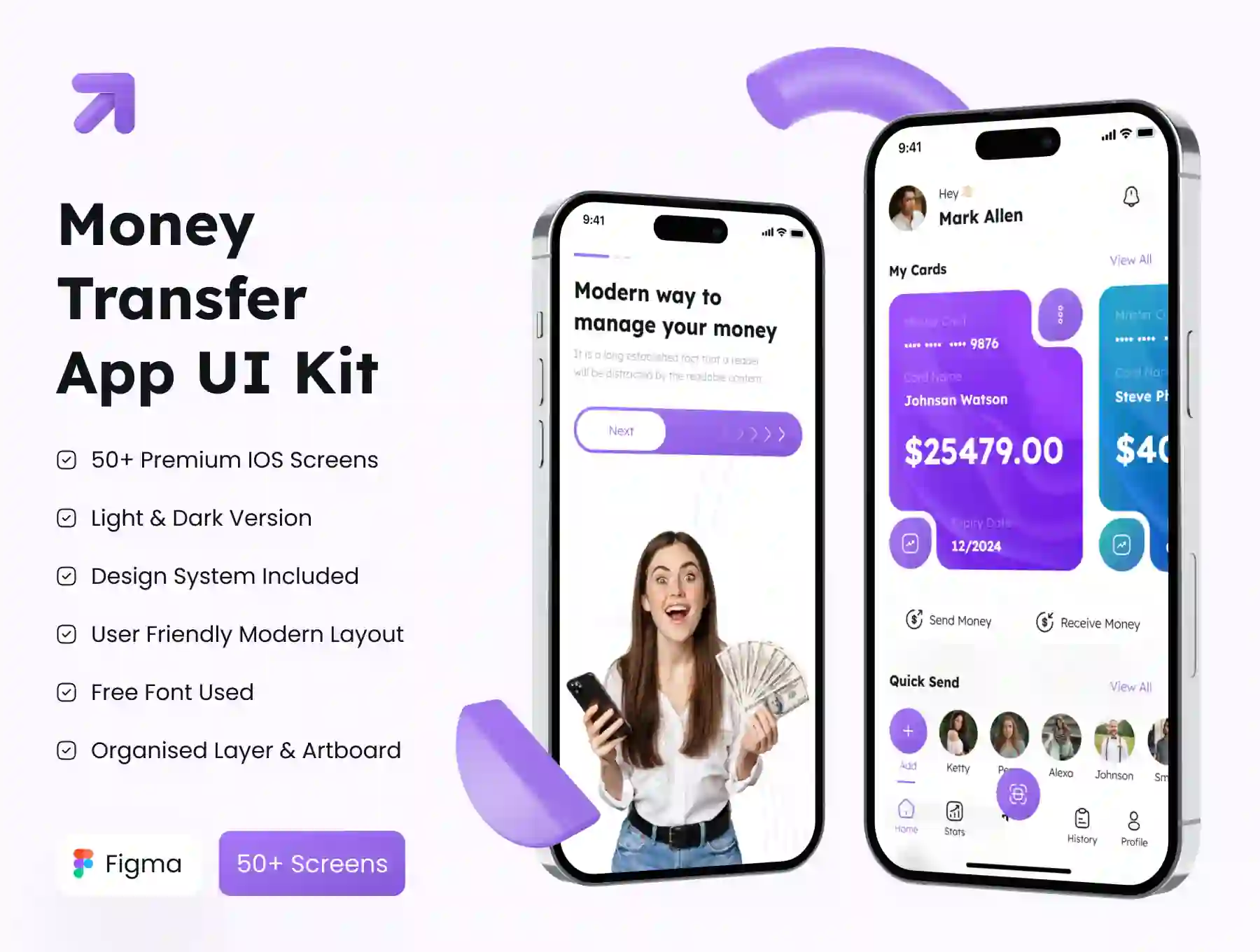 Money Transfer App UI Kit