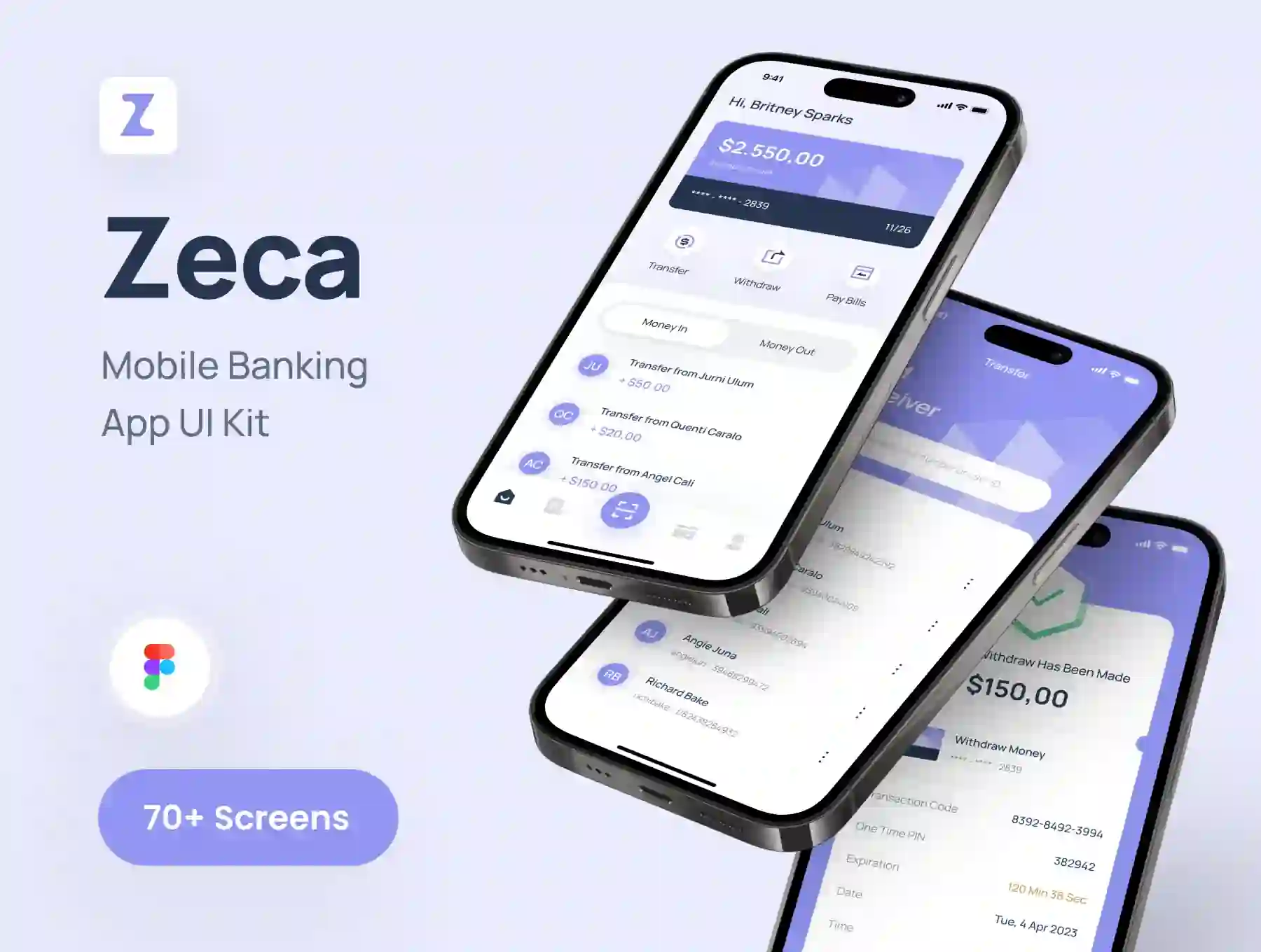 Zeca - Mobile Banking App UI Kit
