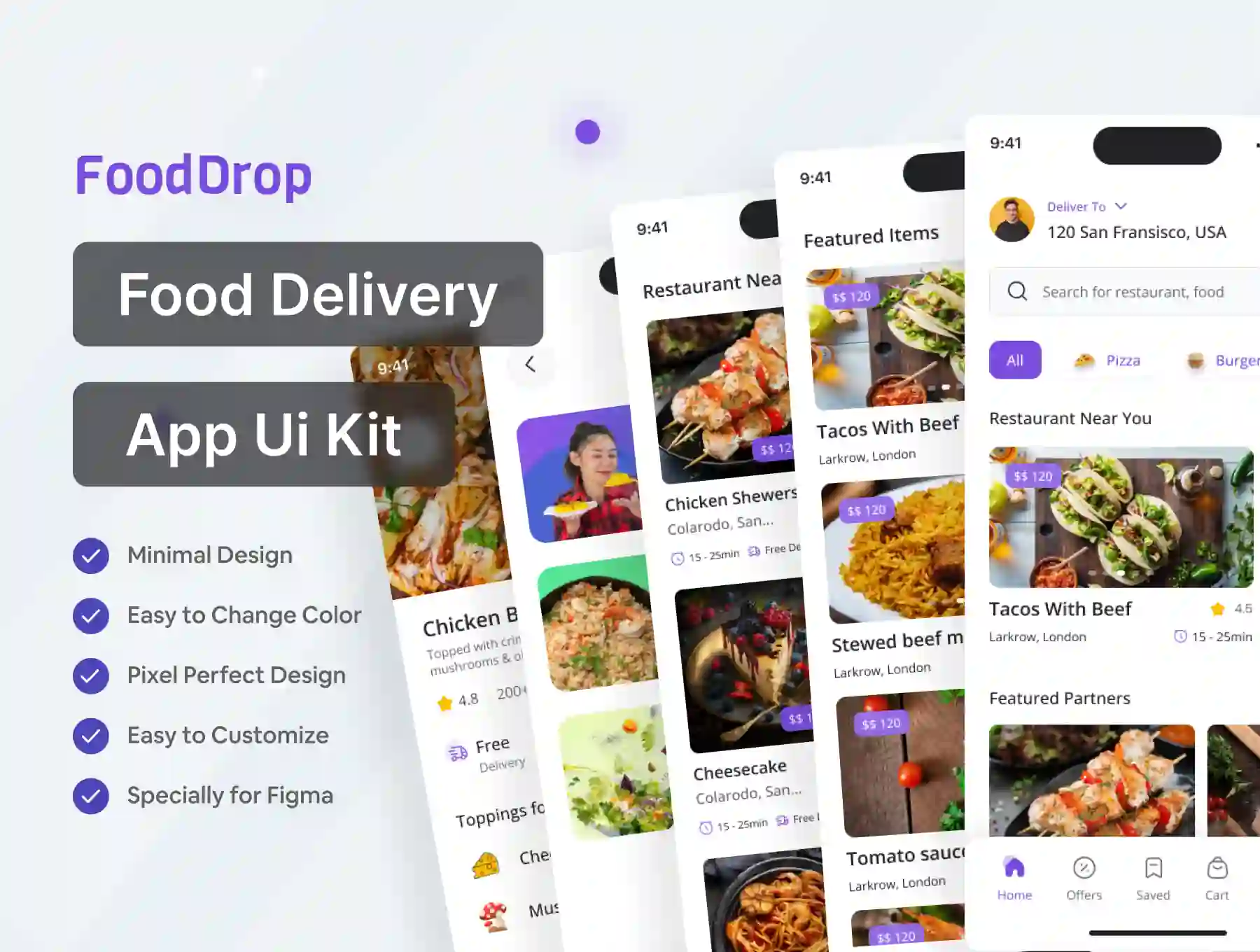 FoodDrop - Food Delivery UI KIT