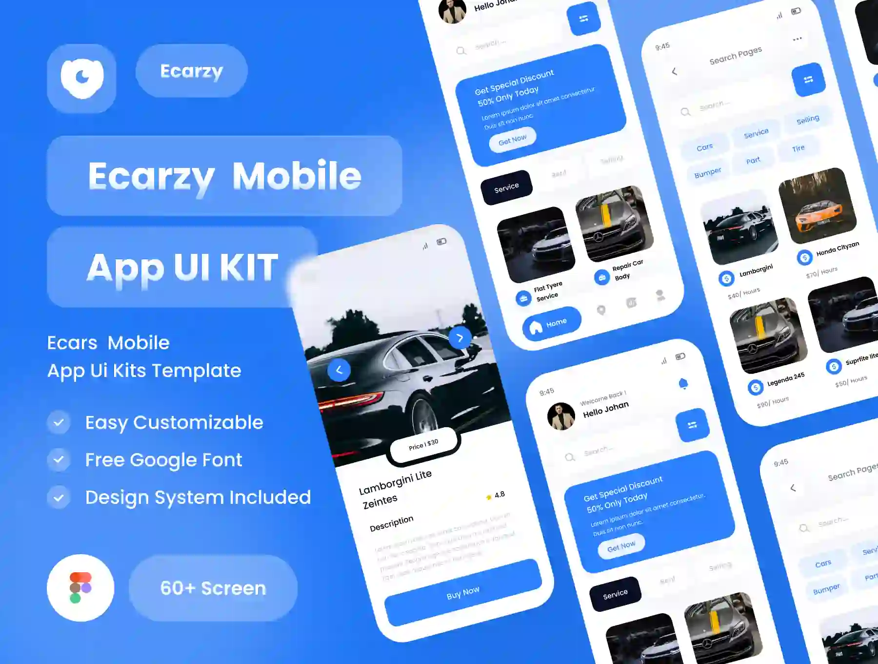 Ecarzy - Car Marketplace Modern App UI Kit