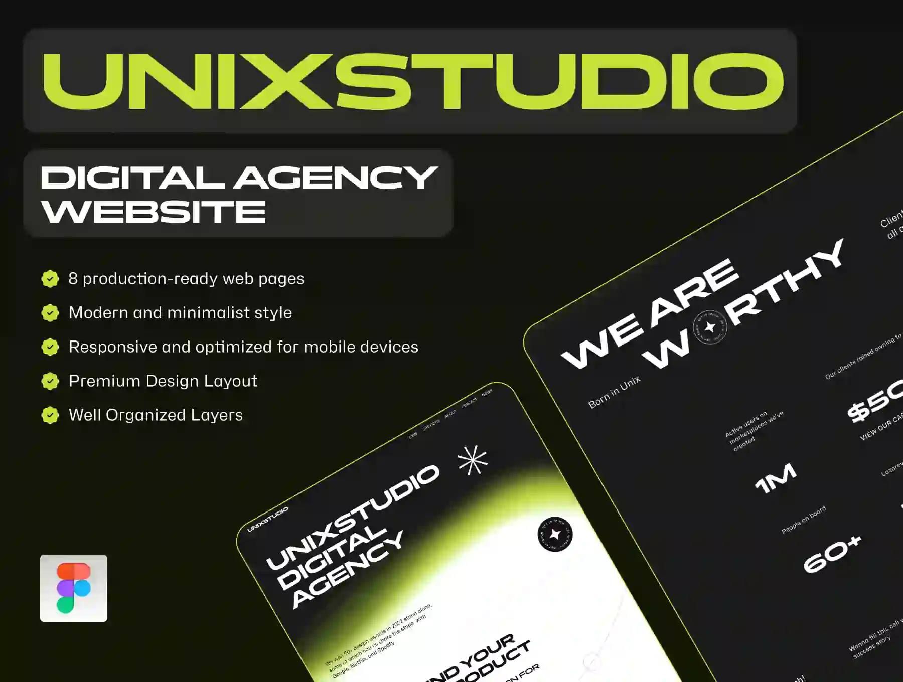 UNIX STUDIO - Digital Agency Website Templates