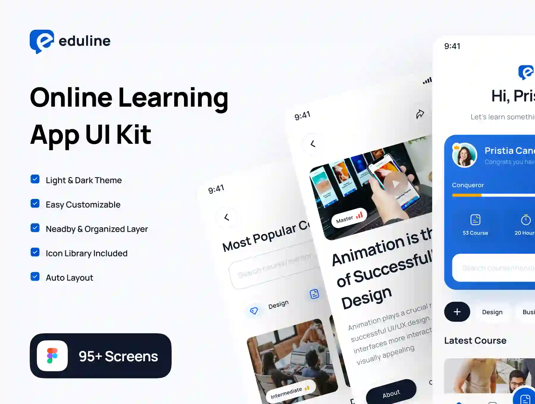 Eduline - Education & Online Learning App UI Kit