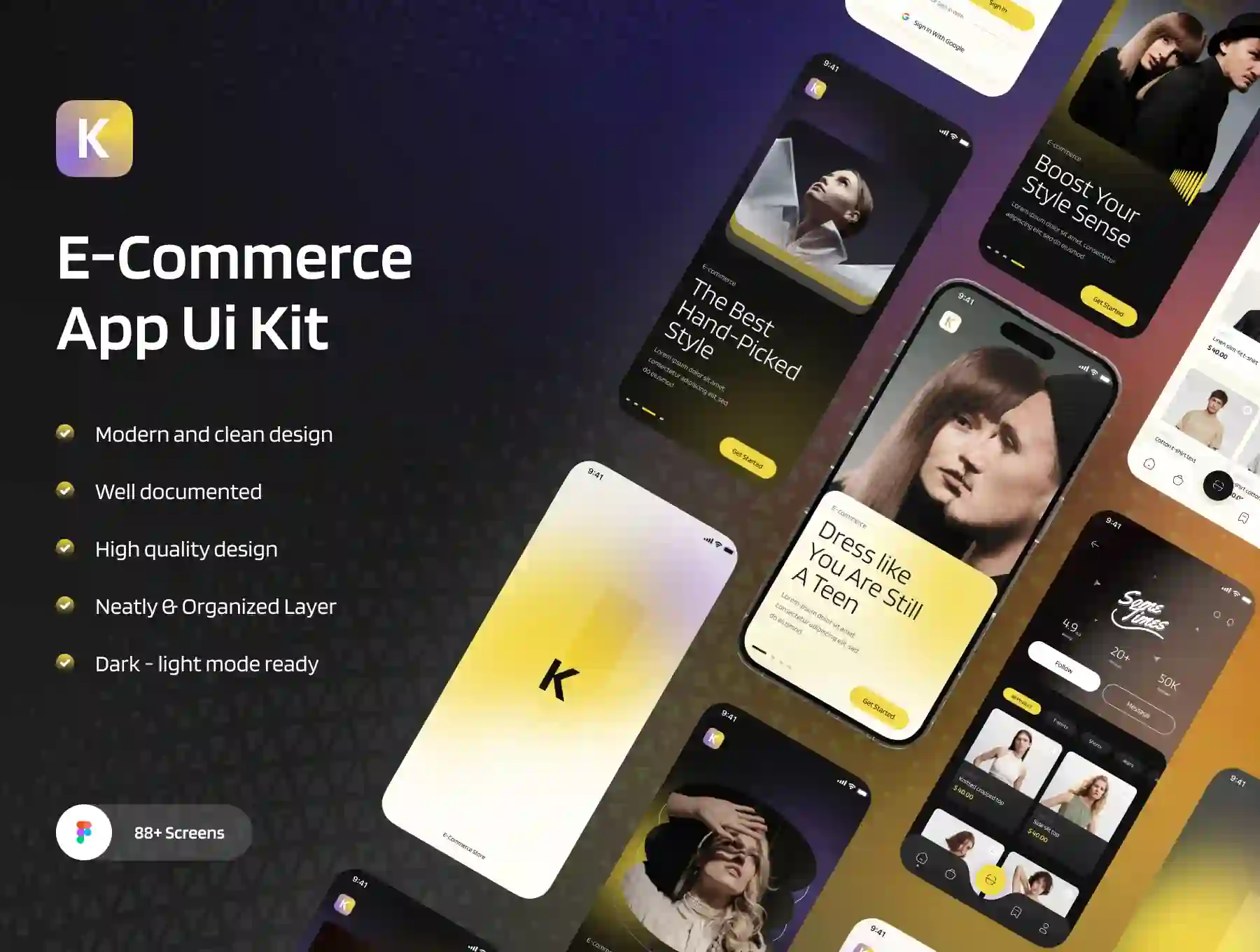 KAYLE - E-Commerce APP UI Kits