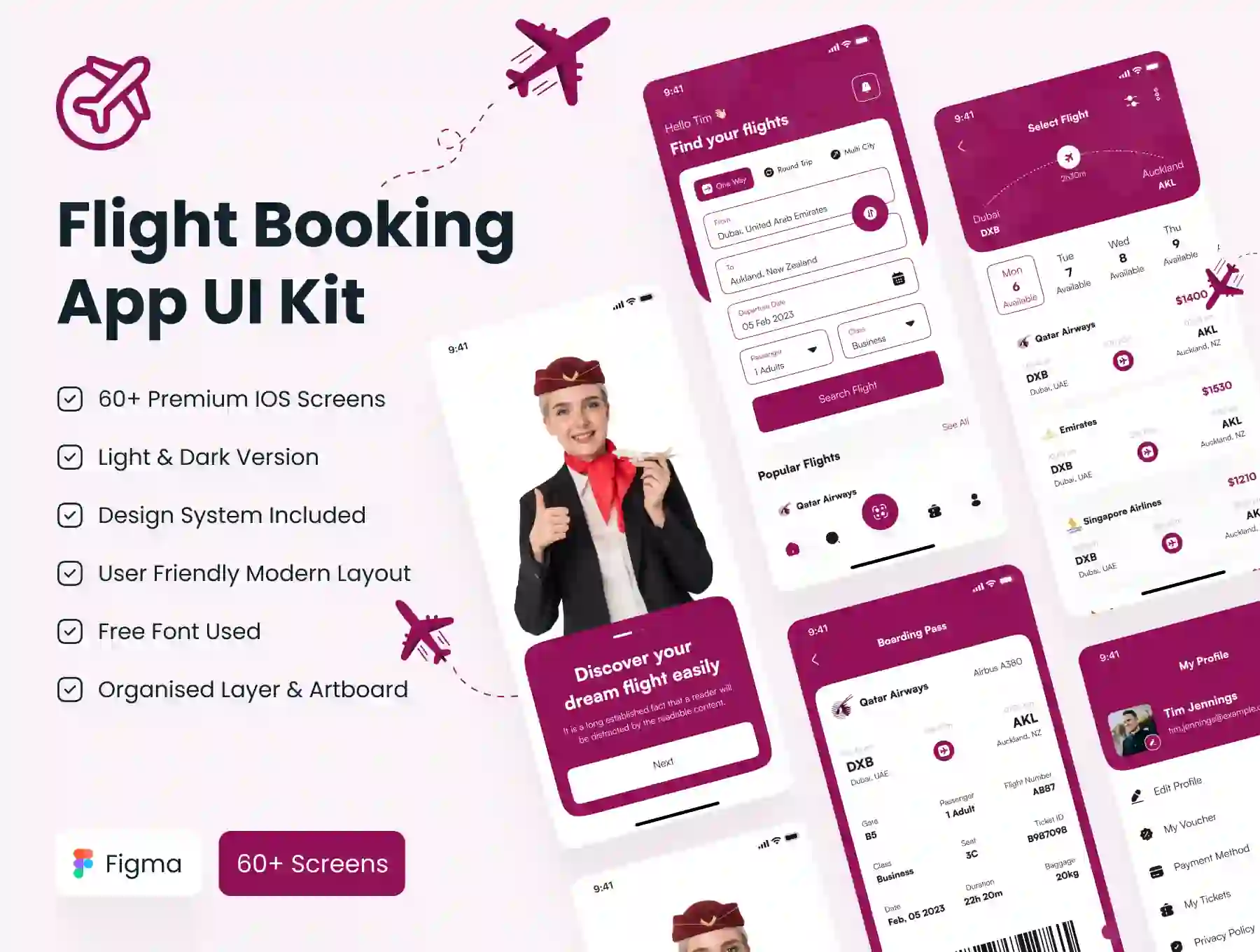 Flight Booking App UI Kit