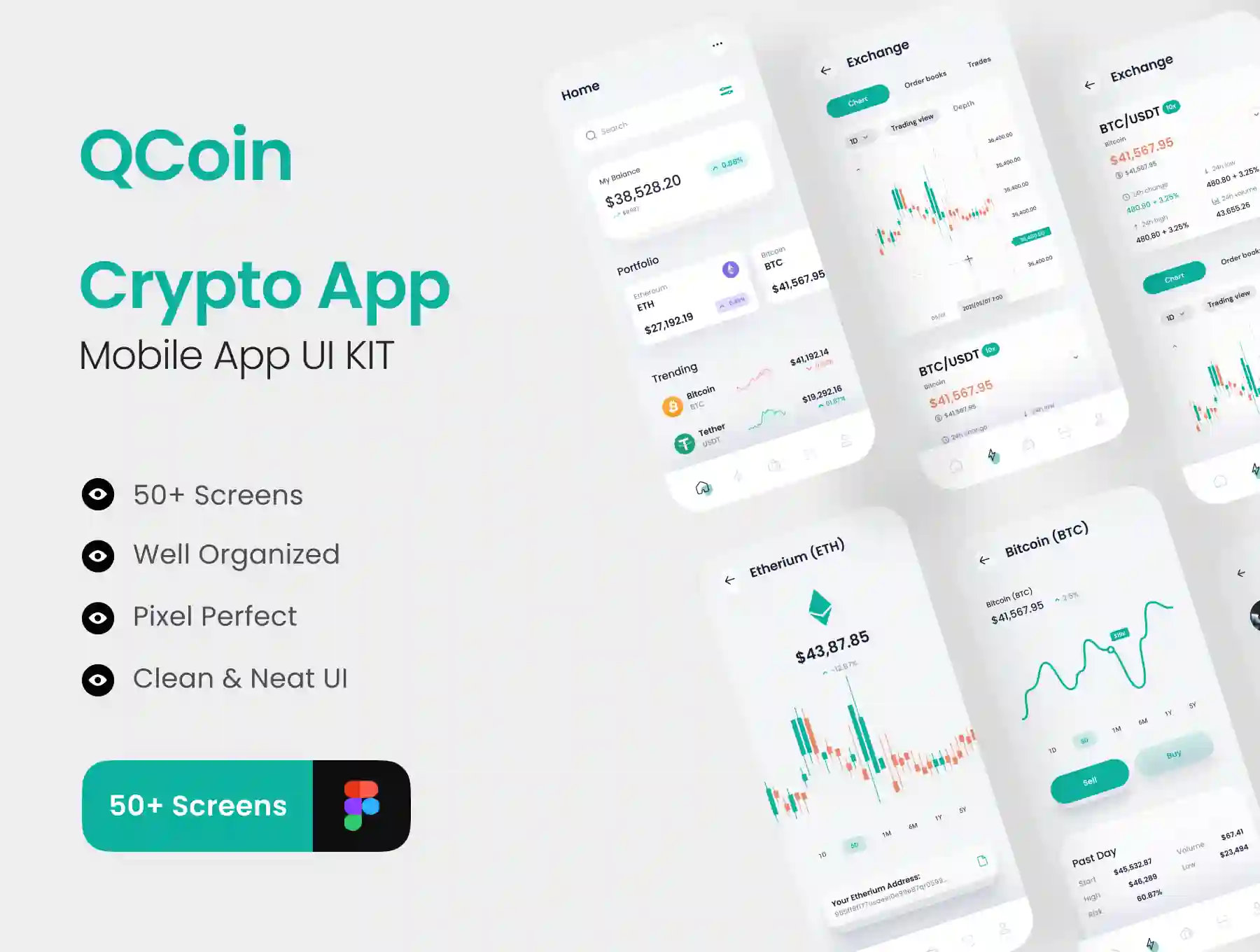 Q Coin - Crypto Wallet And Finance App UI Kit