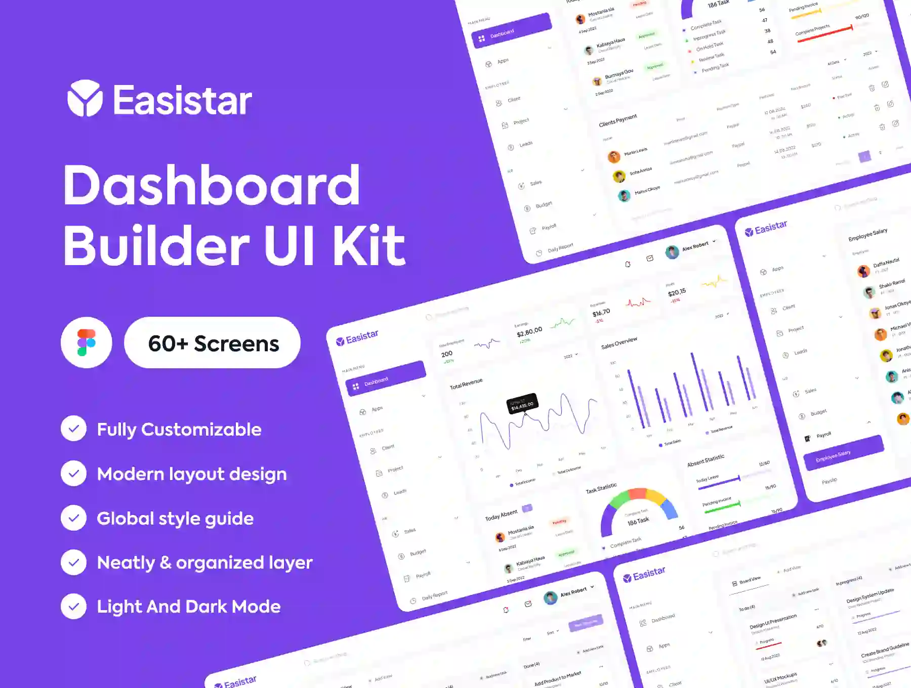 Easistar - Dashboard UI Kit