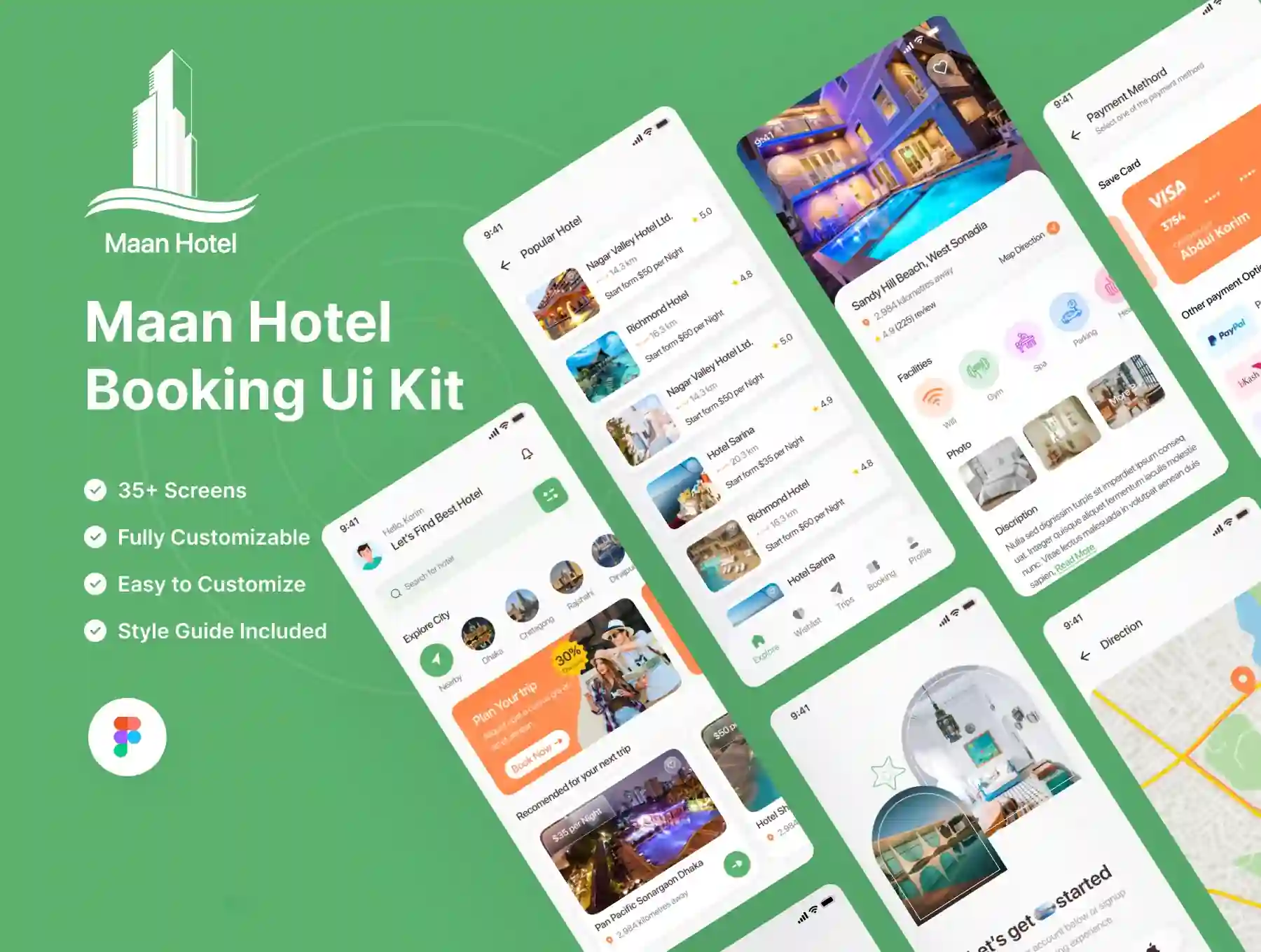 Maan Hotel Booking App Flutter UI Kit
