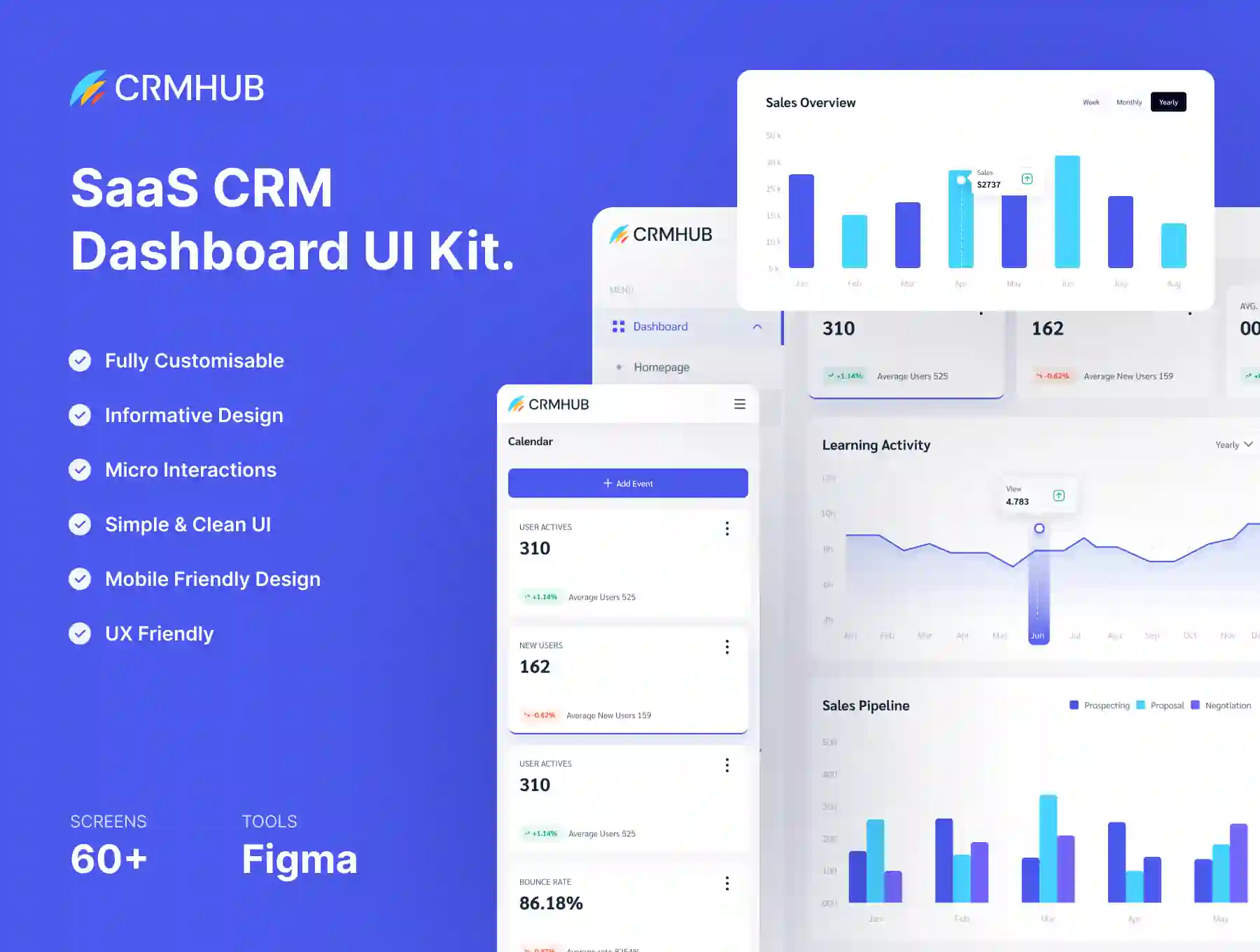 CRMHUB - SaaS Dashboard UI Kit