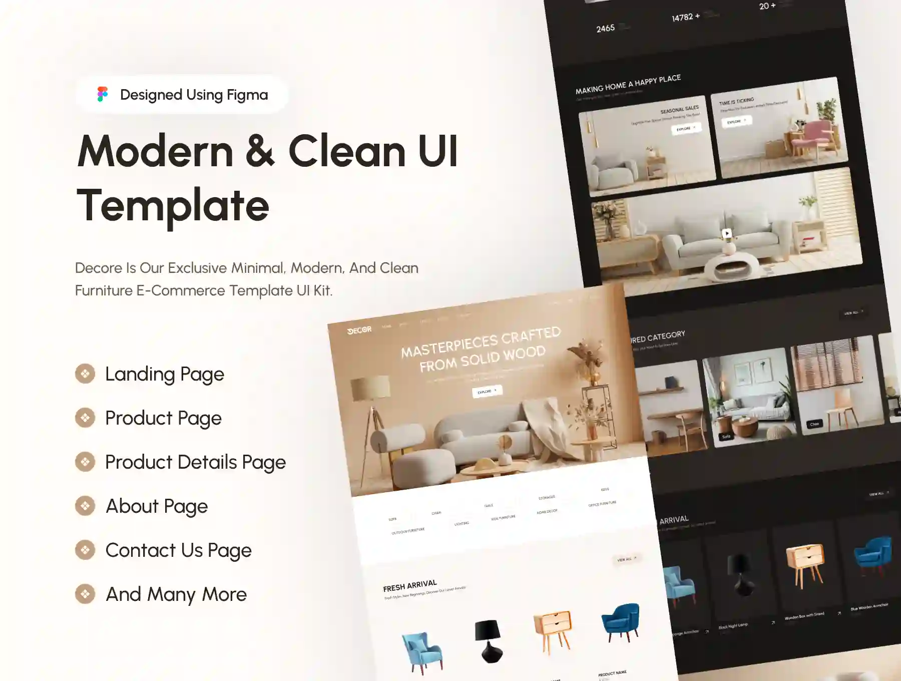 Decor - Modern Furniture Store template (Figma)