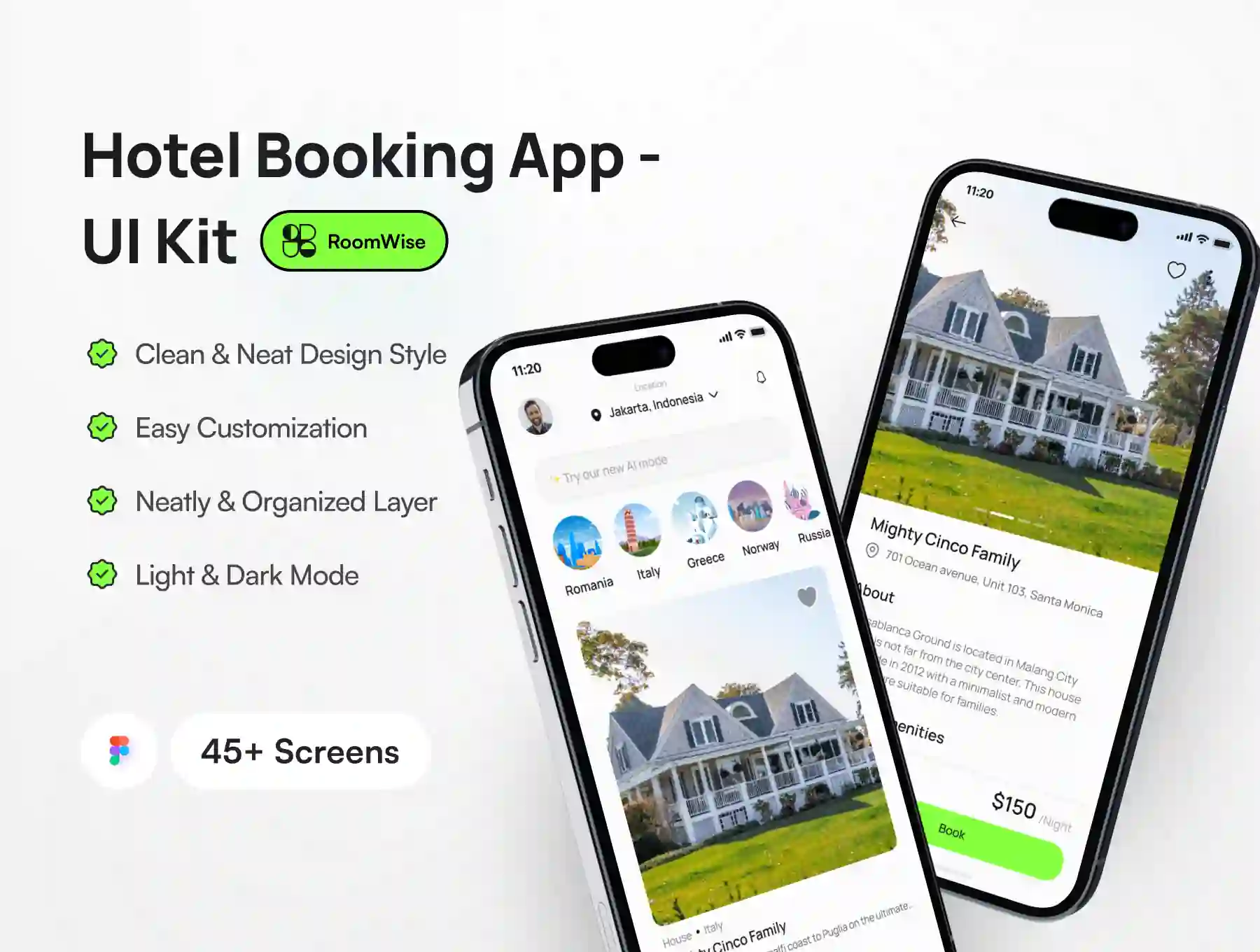RoomWise - Hotel Booking App UI Kit