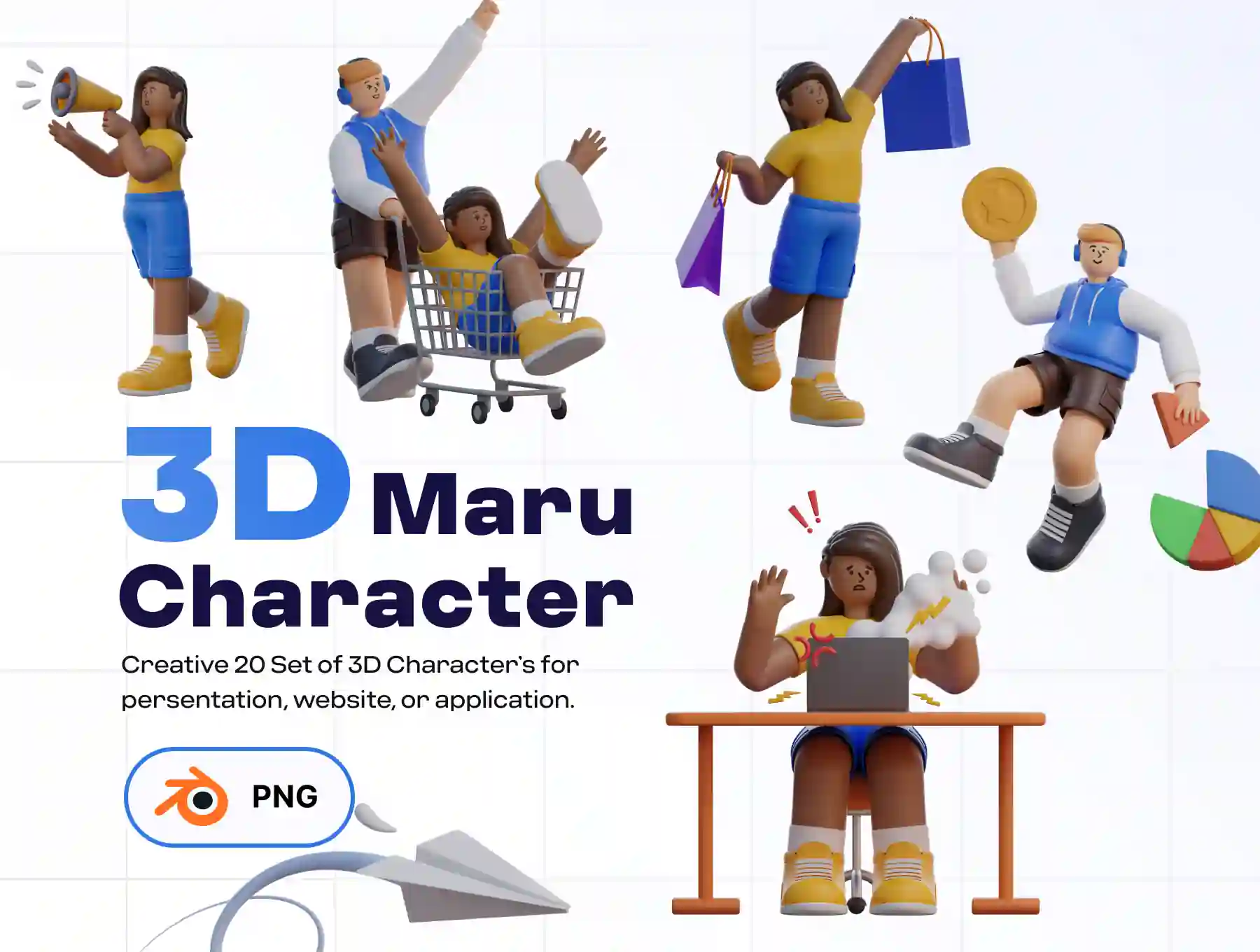 Maru 3D Characters