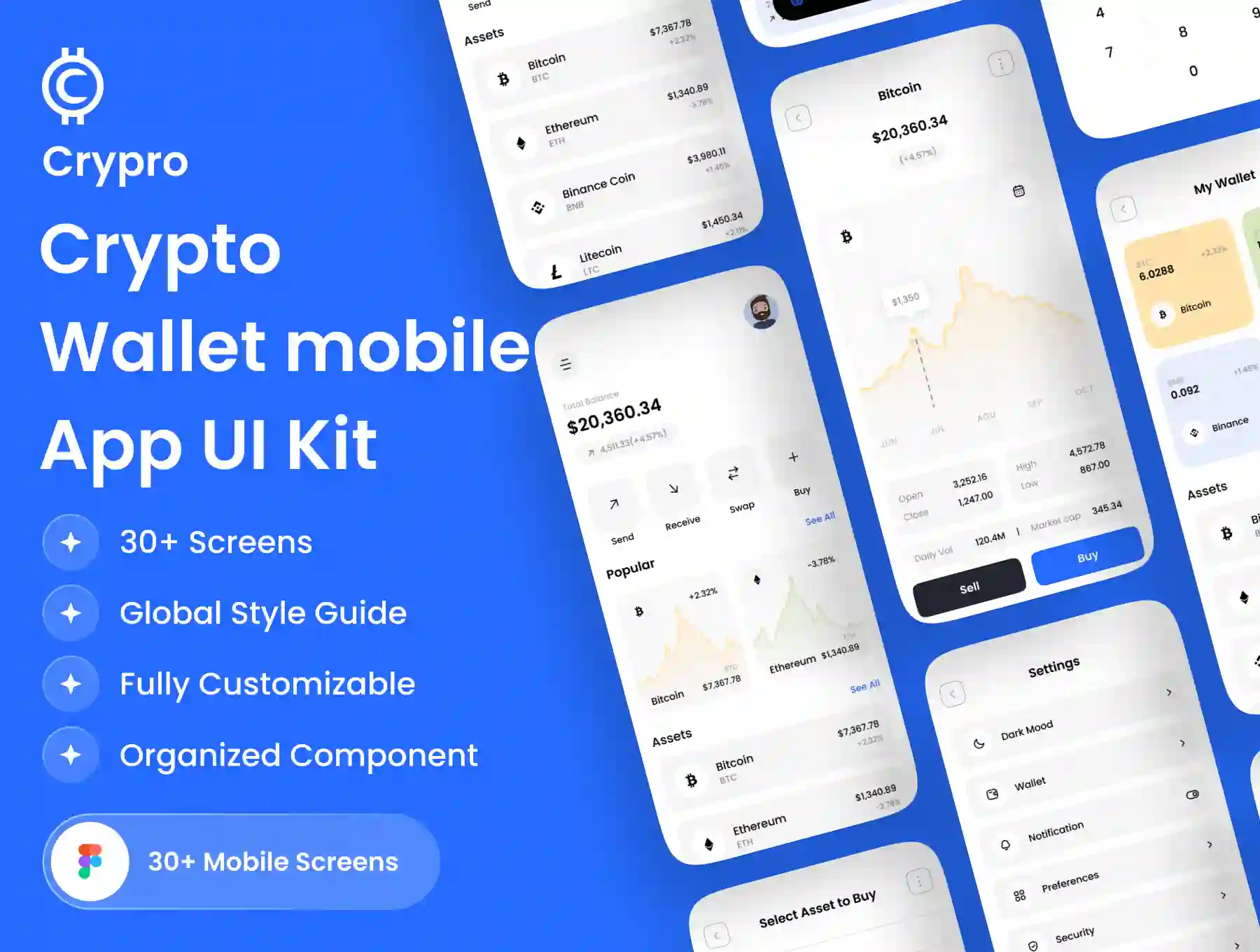 Crypro - Crypto Wallet App UI Kit