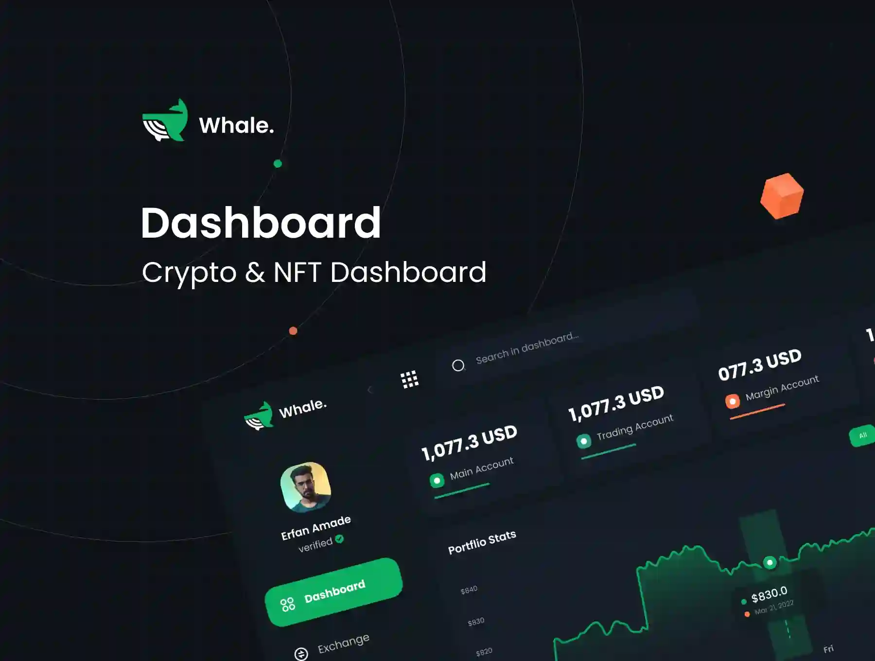 Crypto Whale - Crypto & NFT Dashboard UI Kit