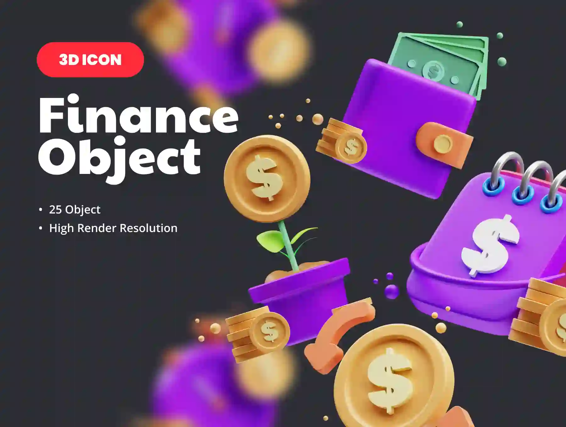 Finance 3D Illustration
