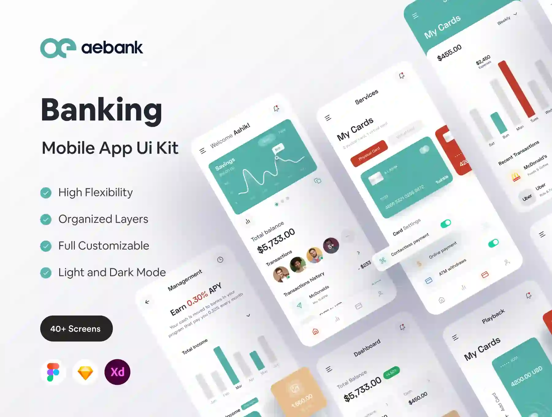 FinTech Mobile App UI KIT